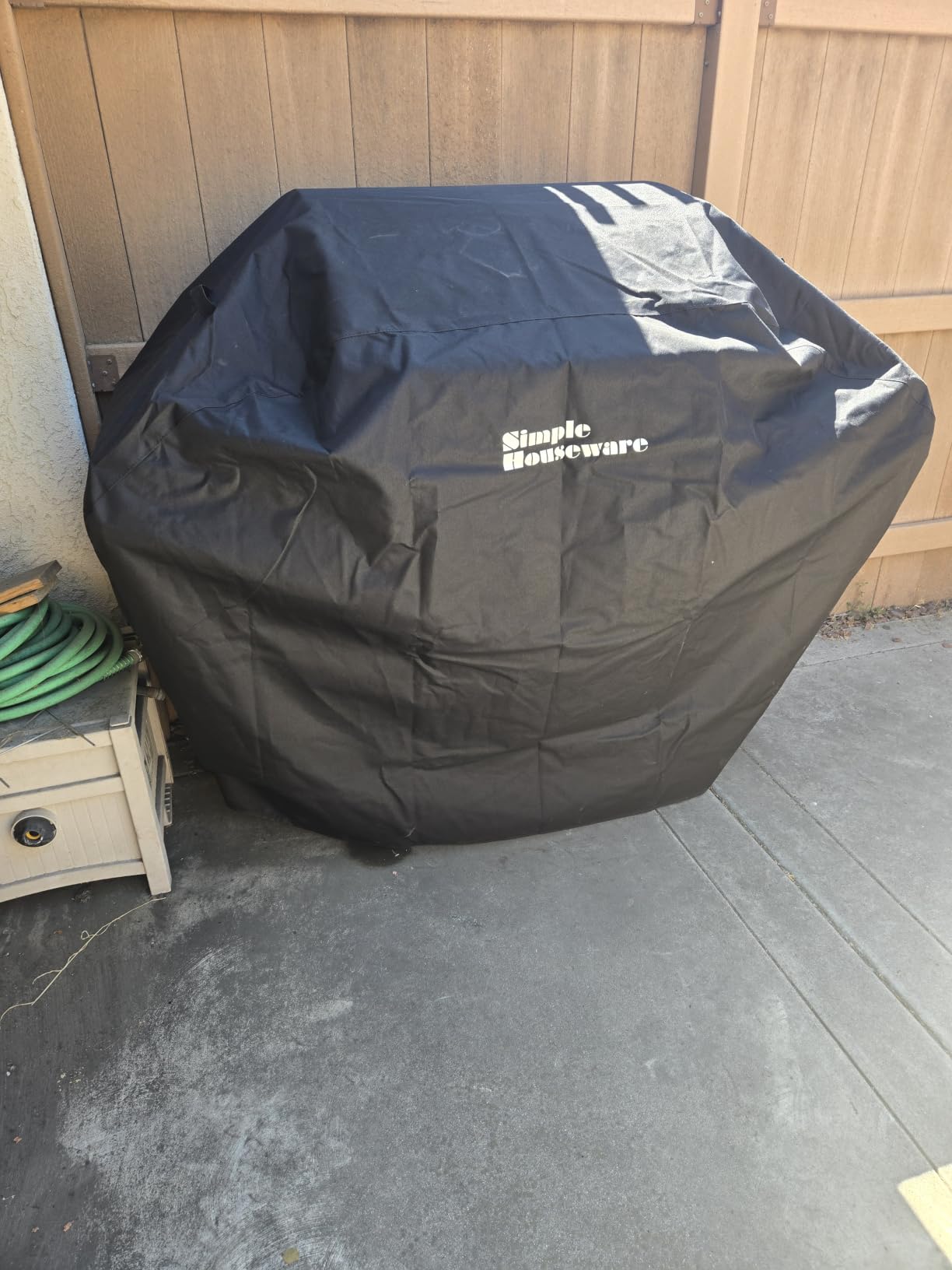 Simple Houseware 55 in. Heavy-Duty BBQ Gas Grill Cover, Waterproof | 600D Polyester, Fits 3-4 Burner, Weather-Resistant customer photo 1
