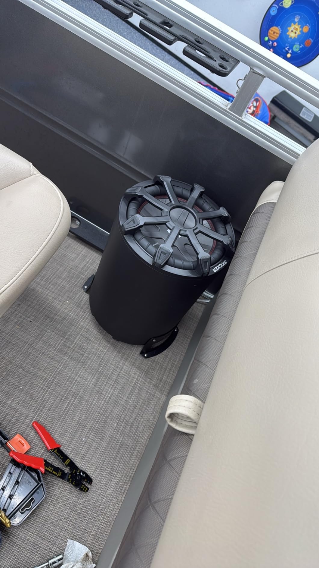 KICKER 46CWTB102 TB10 10-inch Loaded Weather-Proof Subwoofer Enclosure w/Passive Radiator - 2-Ohm, 400 Watt customer photo 1