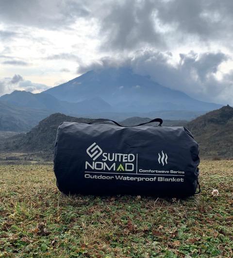 SUITEDNOMAD Extra Large Waterproof Windproof Outdoor Stadium Fleece Blanket | Warm and Thick Great for Cold Weather Camping, Picnic, Sports, Festivals customer photo 2