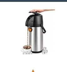 TOMAKEIT Airpot Coffee Dispenser Thermal with Pump, 3L/102 Oz Insulated Stainless Steel Large Airpot Coffee Carafe customer photo 1