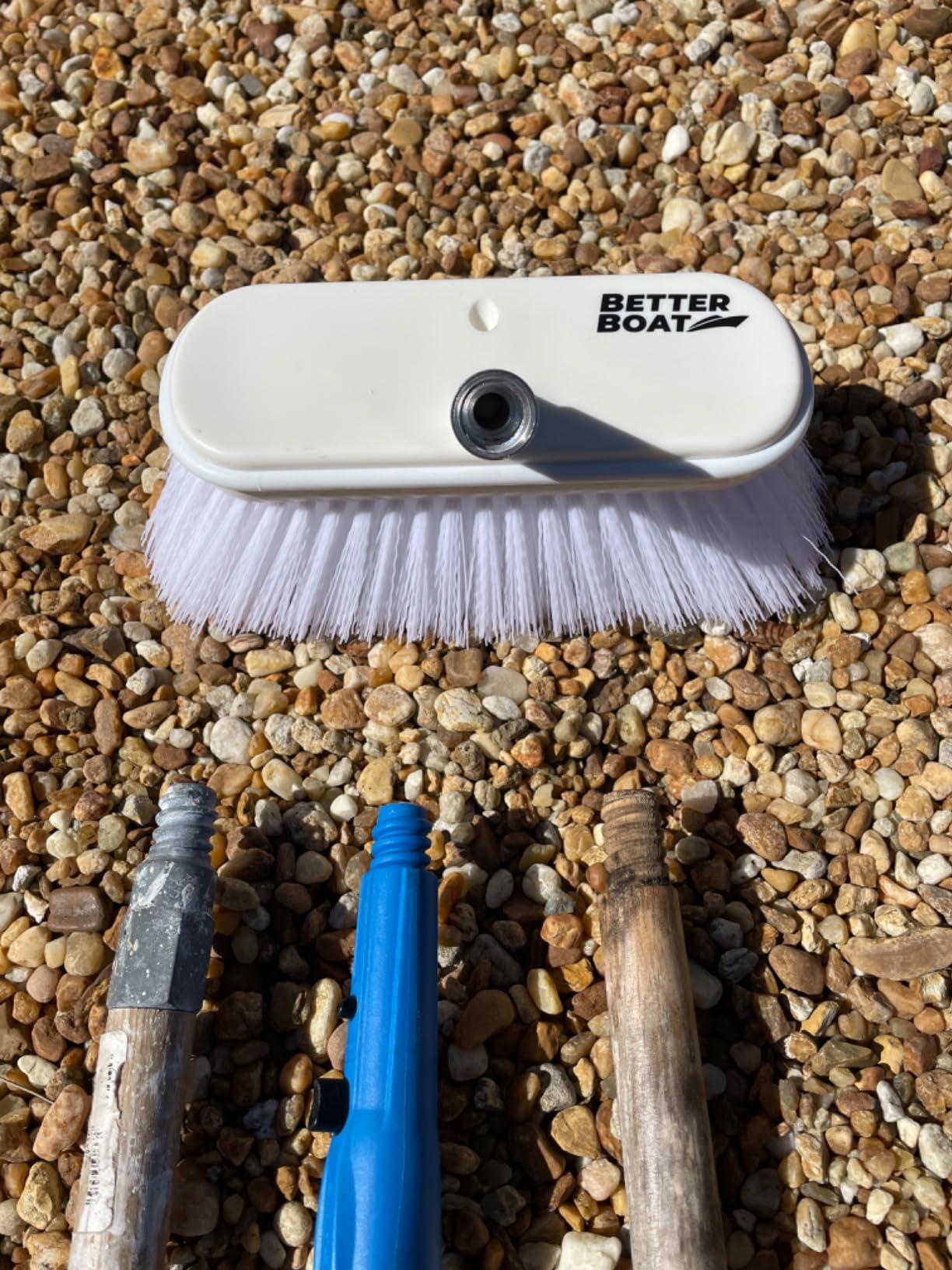 Stiff Boat Deck Brush, Heavy-Duty Marine Brush Head, 8