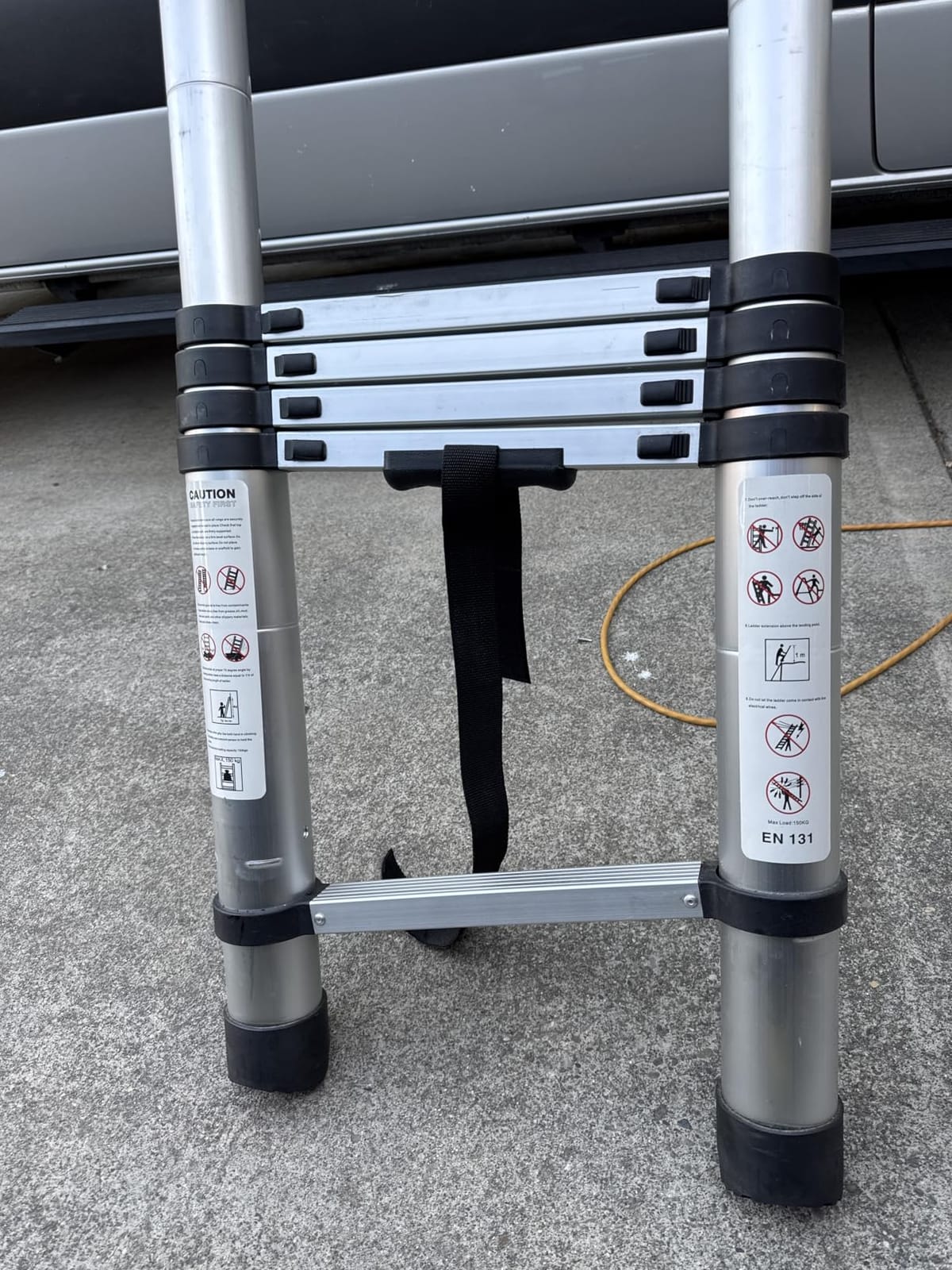 (8.5Ft/2.6M) Aluminum Multi-Purpose Telescoping Ladders | Multi-Purpose Collapsible Ladder for RV or Outdoor Work customer photo 1