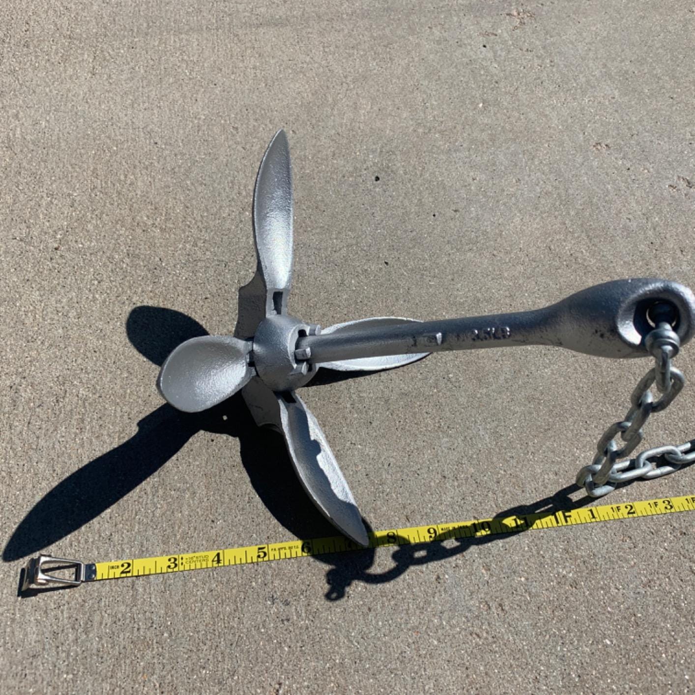 Extreme Max 3006.6785 BoatTector Complete Deluxe Grapnel Anchor Kit for Small Boats, Kayaks, PWC, Jet Ski, Paddle Boards, etc. - 3.5 lbs. customer photo 2