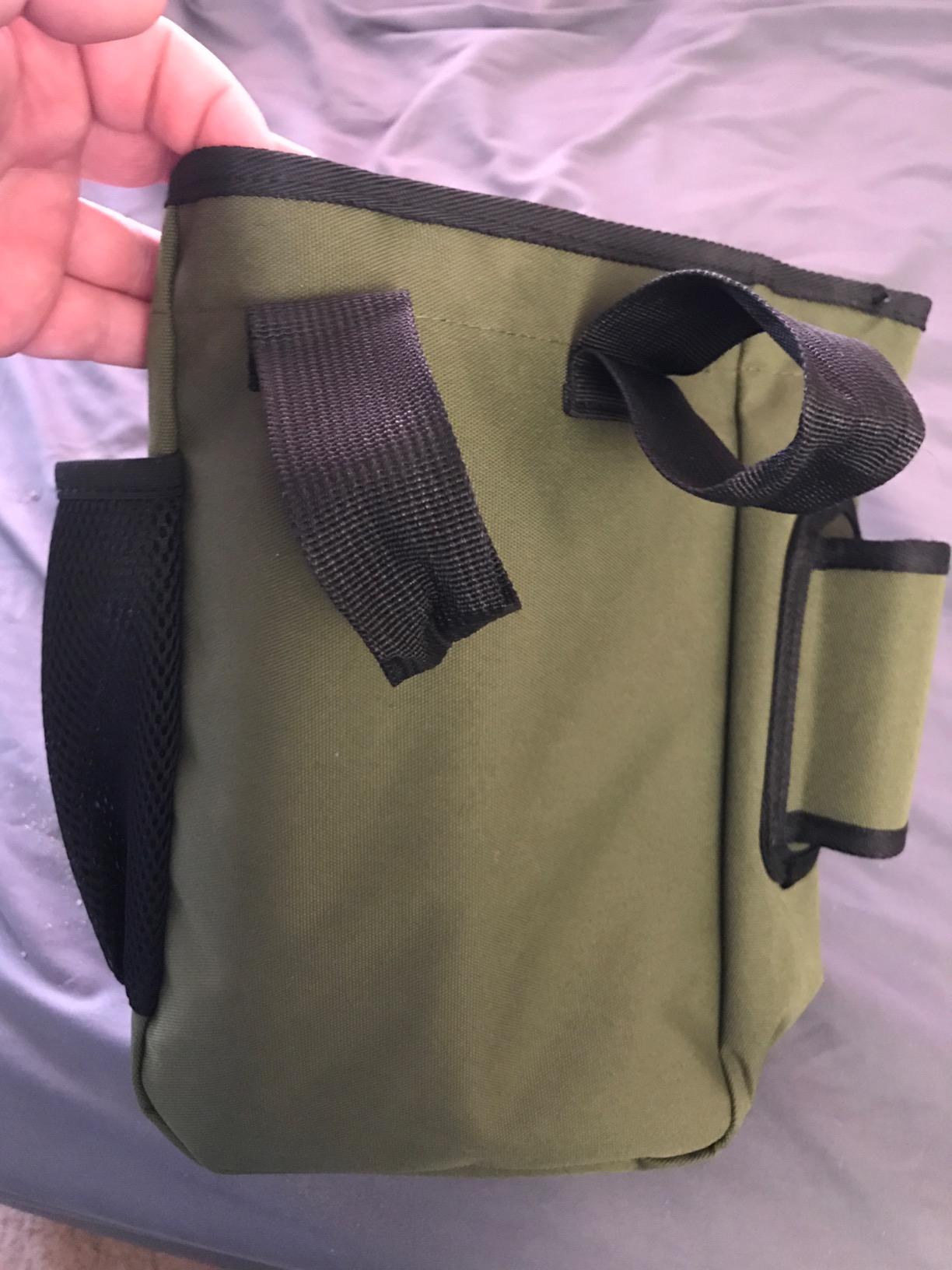 shrxy Metal Detecting Finds Bag Waist Digger Pouch Tools Bag for PinPointer Garrett Detector Xp ProPointer Accessories (Green) customer photo 1