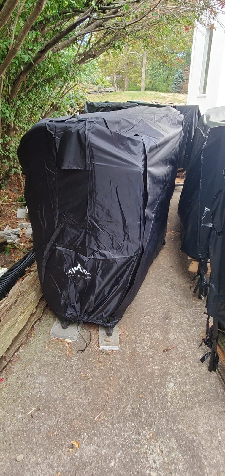 Himal 4ft Firewood Rack Cover Outdoor Waterproof, Black customer photo 1