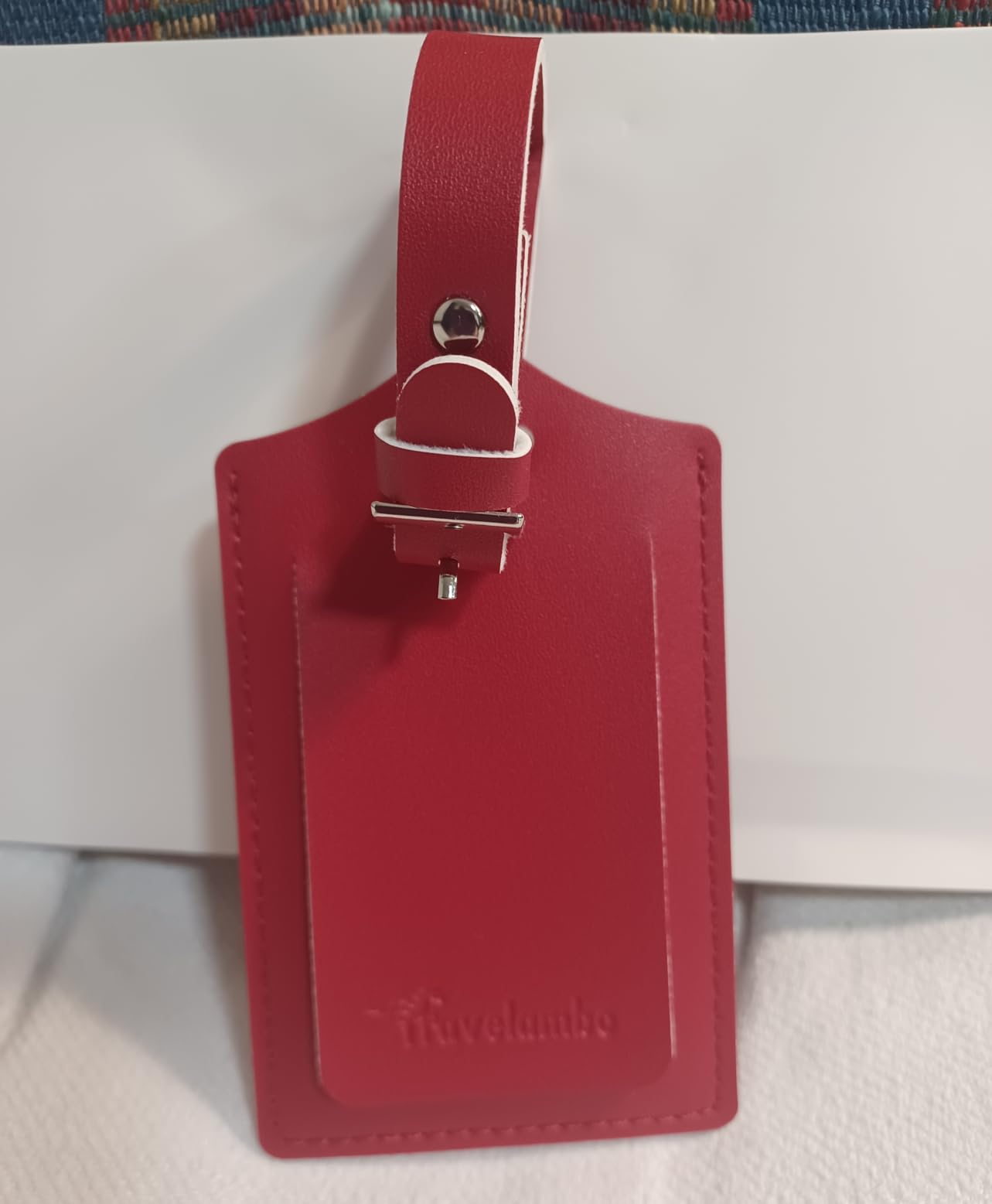 Travelambo Luggage Tags for Suitcases PU Leather Travel Tags Bag Tags Privacy Protection Travel Essentials customer photo 2