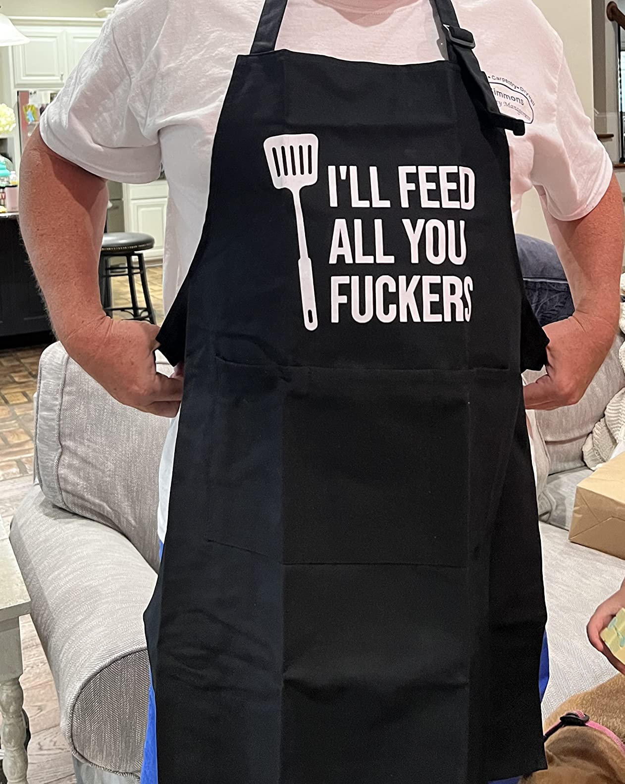 Miracu Funny Cooking Aprons for Men Women, Dad Gifts for Mens Father Mom customer photo 2