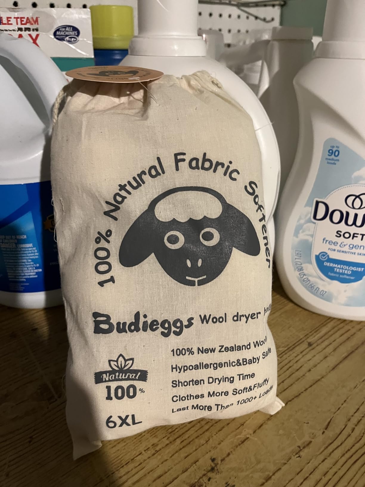 Budieggs Wool Dryer Balls XL 6-Pack, 100% New Zealand Wool Handmade customer photo 1