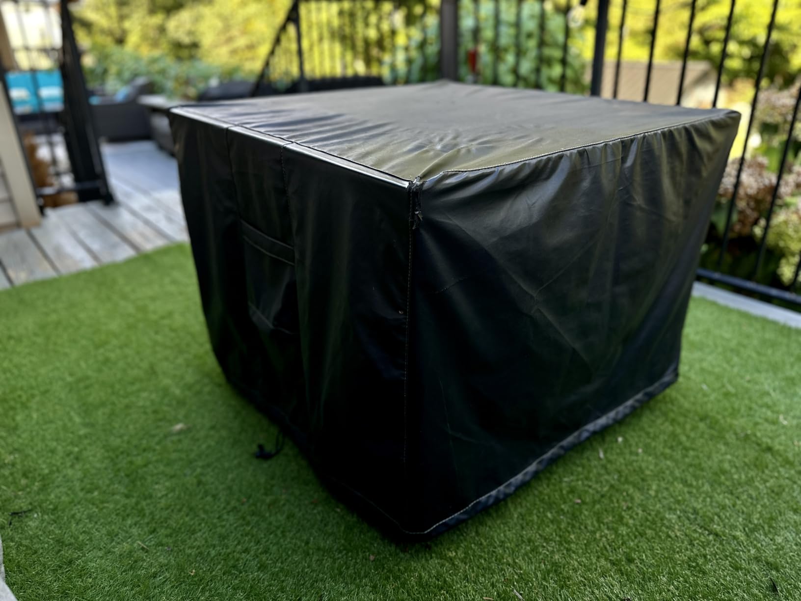 SHINESTAR Fire Pit Cover Square for 28-32