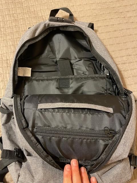 WENIG Anti-Theft Travel Laptop Backpack with USB Charging Port Lock,Water Resistant Slim Work Computer Bag for Men College Bookbags Fits 15.6 Inch Laptop customer photo 2