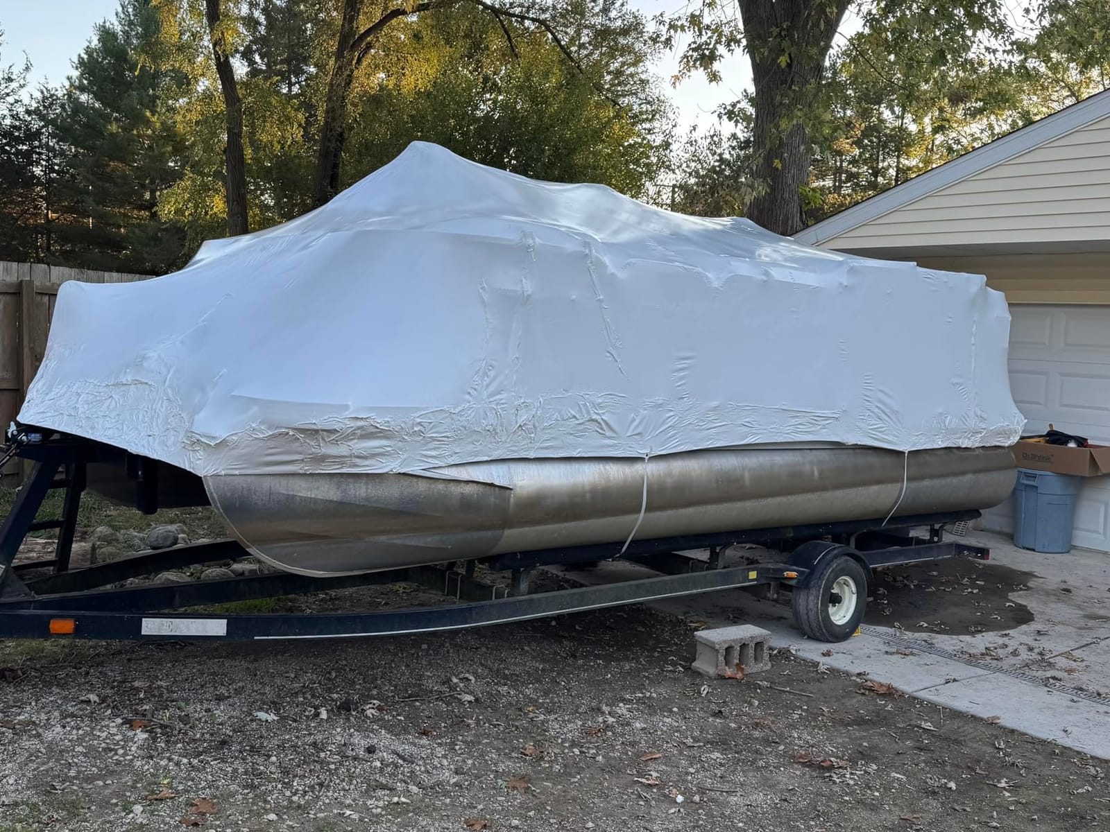 Dr. Shrink DS-SWK Shrink Wrap Kit for Runabouts and Pontoon Boats | Comprehensive Heat Shrink Wrap Solution, Shrink Plastic Roll, Ideal for Marine Use, Up to 24' Length, Includes Accessories customer photo 1