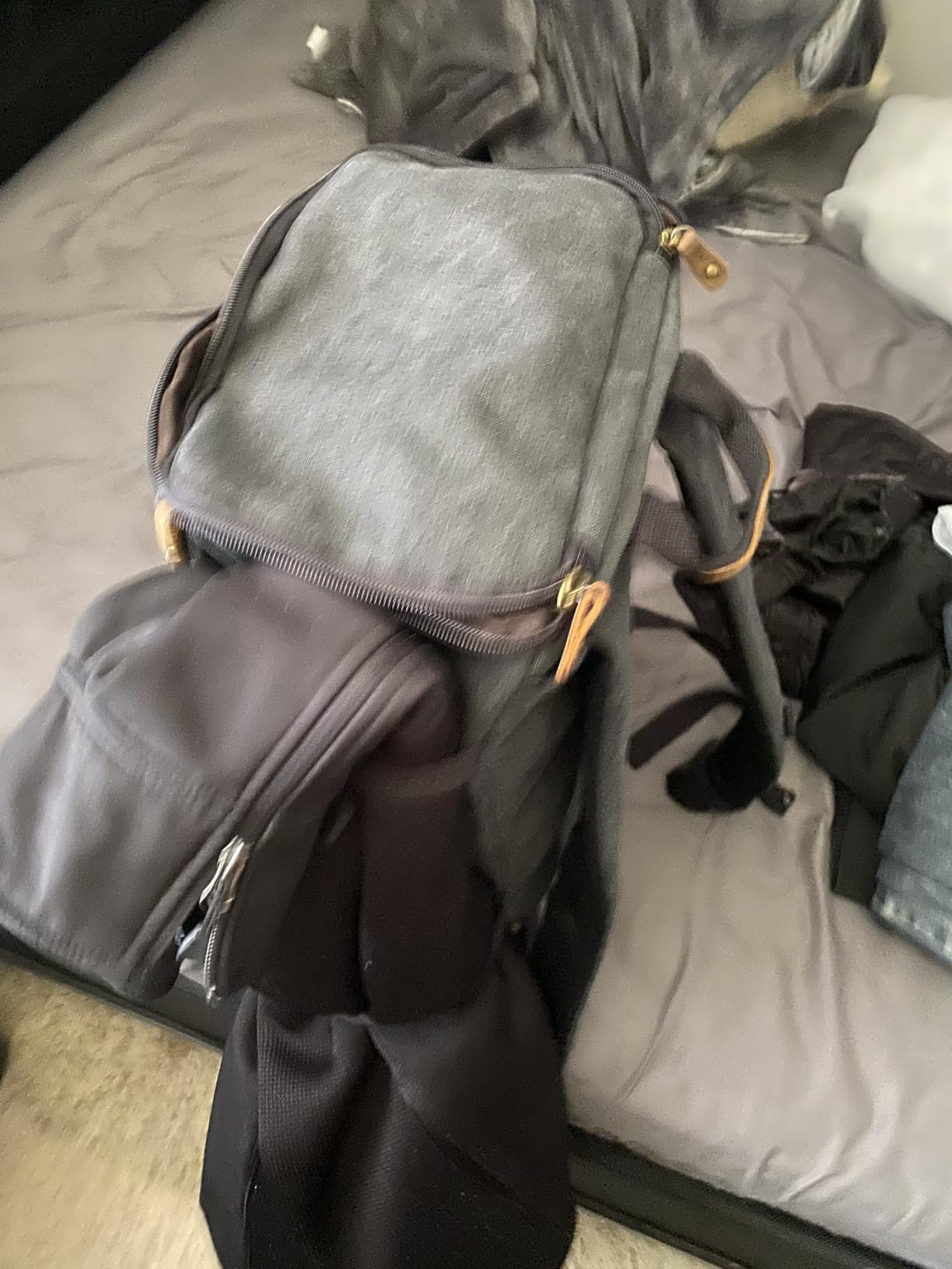 G-FAVOR 40L Travel Backpack for Men, Large Vintage Canvas Rucksack 3 in 1 Convertible Duffel Bag Carry On Backpack Fits for 17.3 Inch Laptop customer photo 2