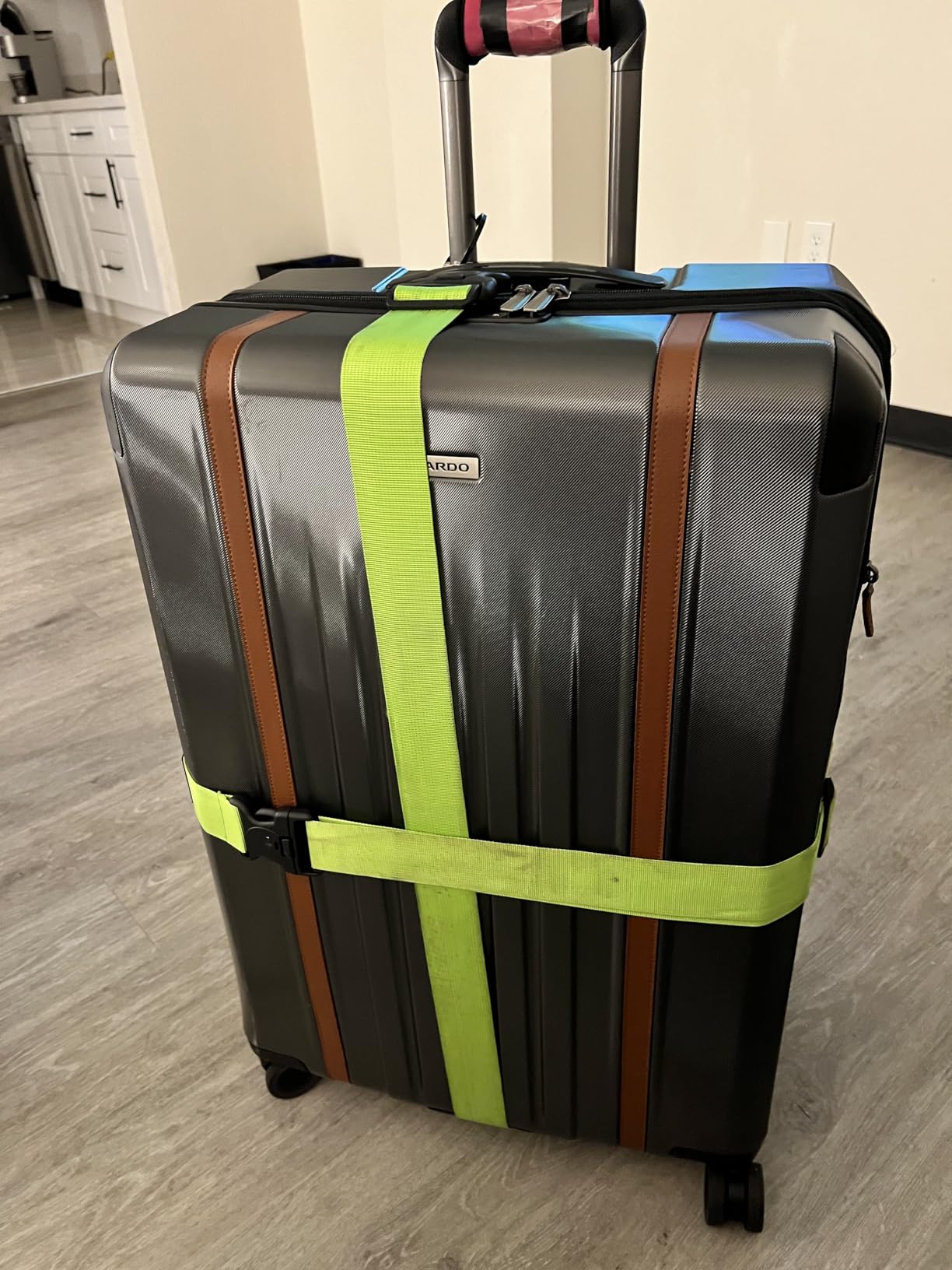 Untethered Luggage Straps for Suitcases, TSA Approved, 4-Pack, Green customer photo 1