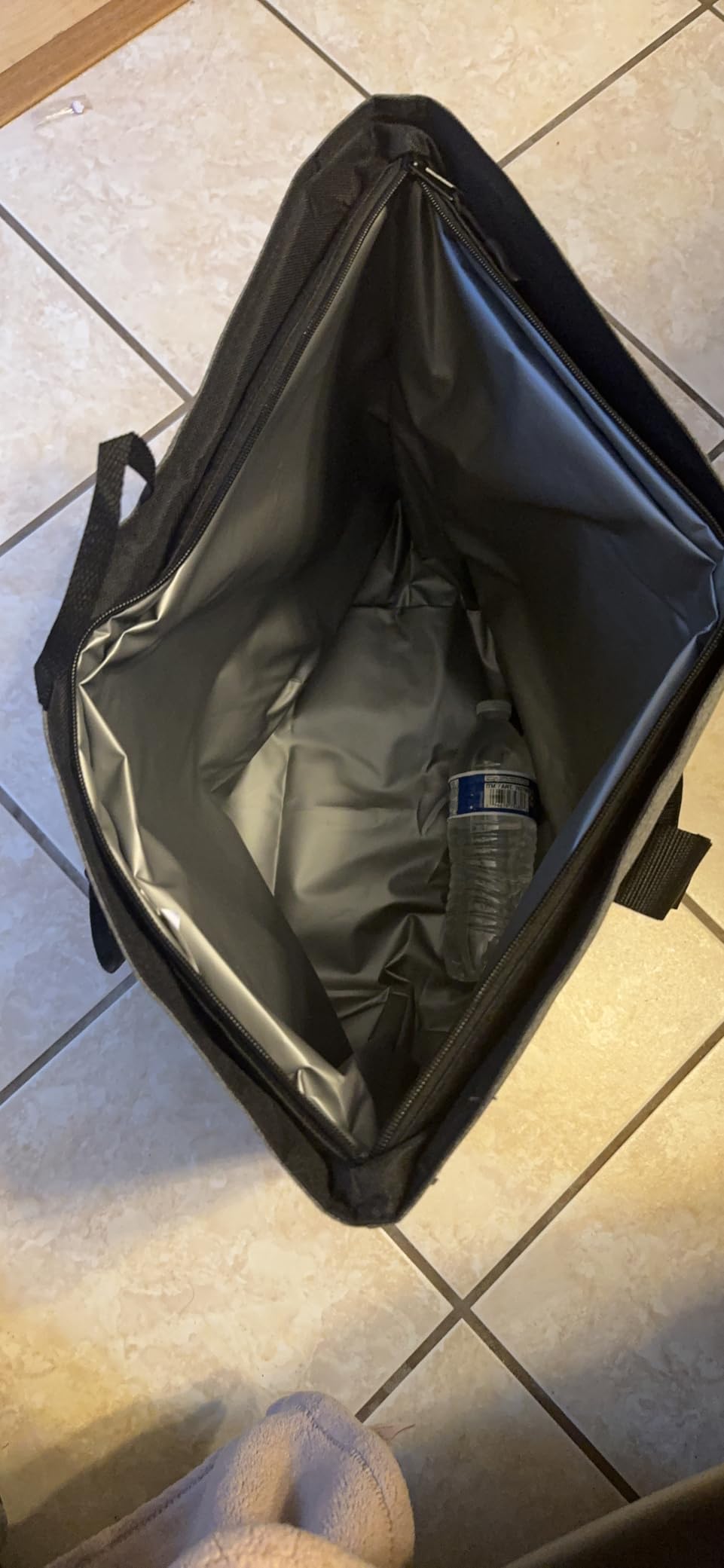 Jumbo Insulated Cooler Bag, Heavy Duty Soft Insulated Grocery Bag, Charcoal customer photo 1