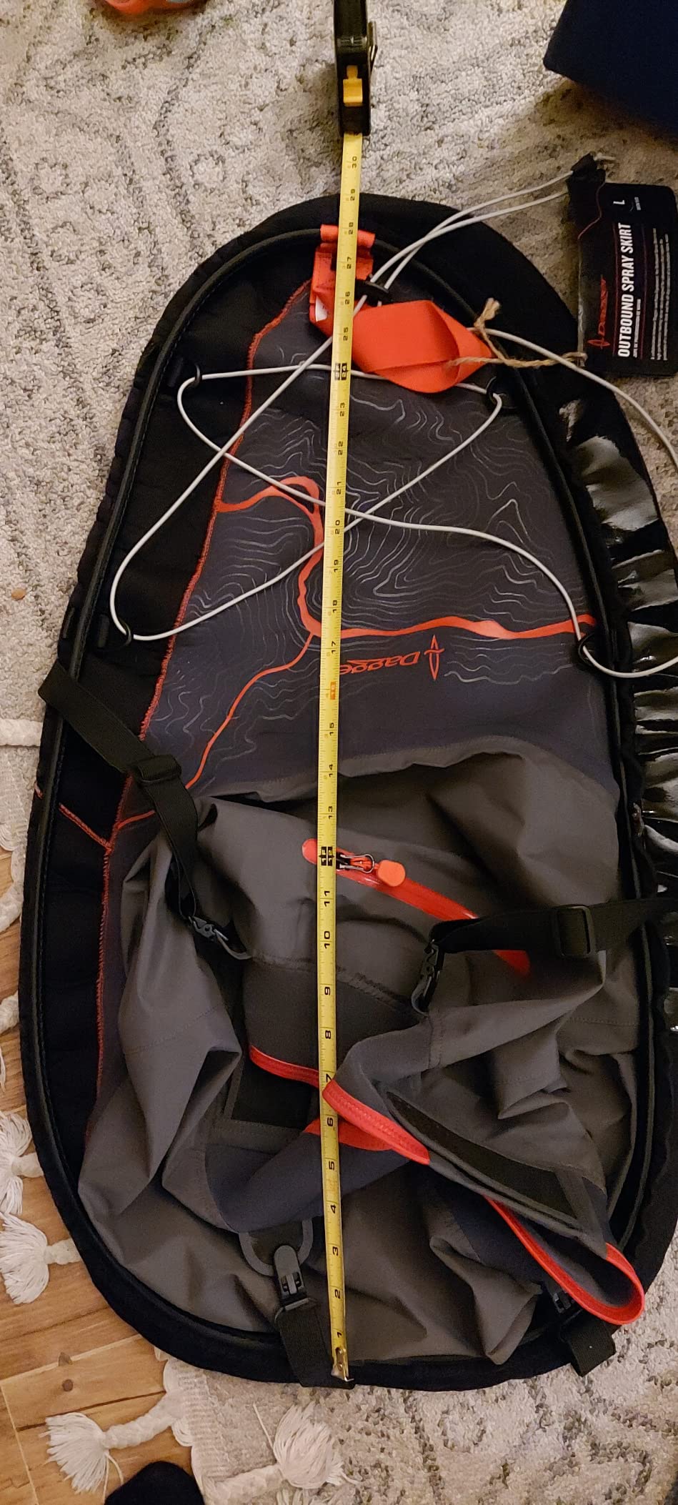 Dagger Outbound Spray Skirt | Touring Kayak Skirt | Kevlar Reinforced Neoprene | Adjustable Waist | 4 Cockpit Sizes customer photo 1