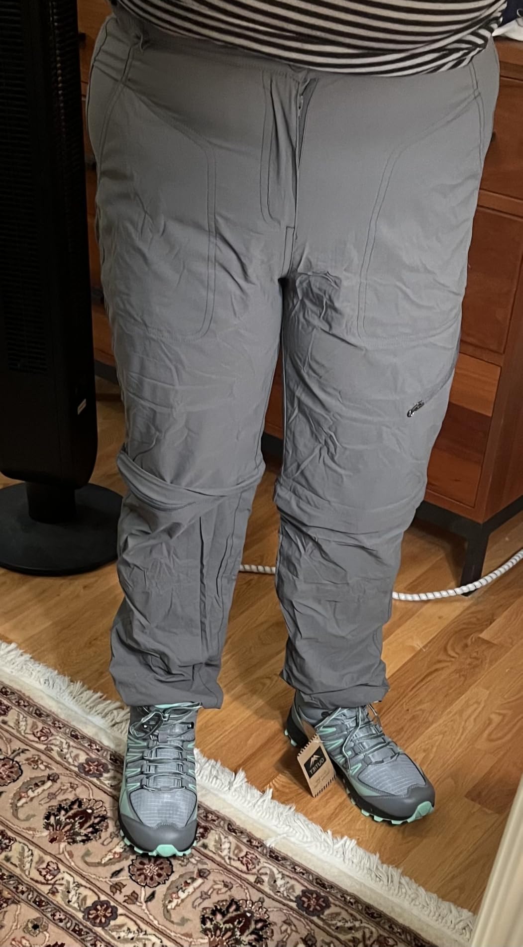 Women's Hiking Pants Convertible Zip Off Lightweight Quick Dry Outdoor Travel Camping Safari Pants customer photo 2