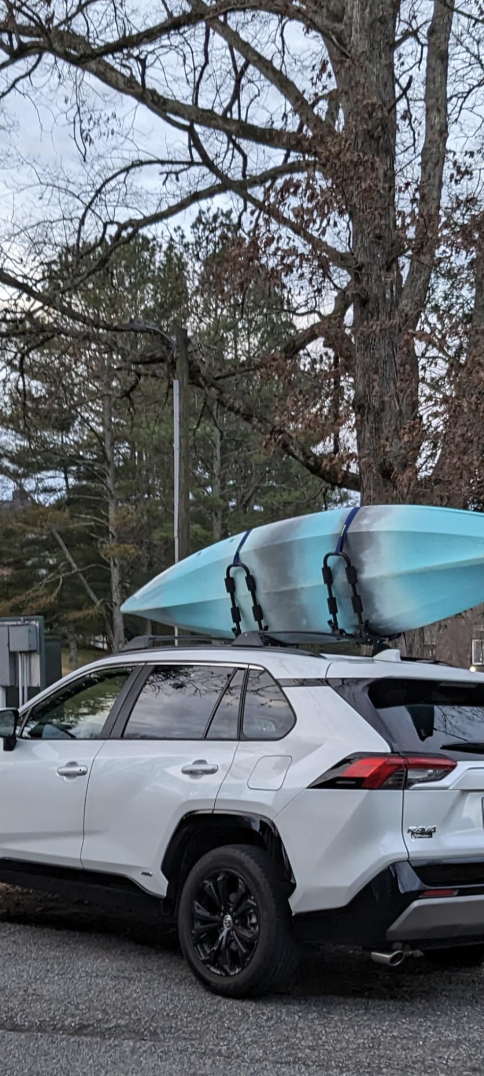 Leader Accessories Folding Kayak Roof Rack 4 PCS/Set, J Bar for 2 Kayaks | 150 lbs Capacity, Rust-Resistant, Car Roof Rack for Canoe, SUP, Surfboard, Fits SUV Car Truck Crossbar with 4 Tie Down Straps customer photo 1