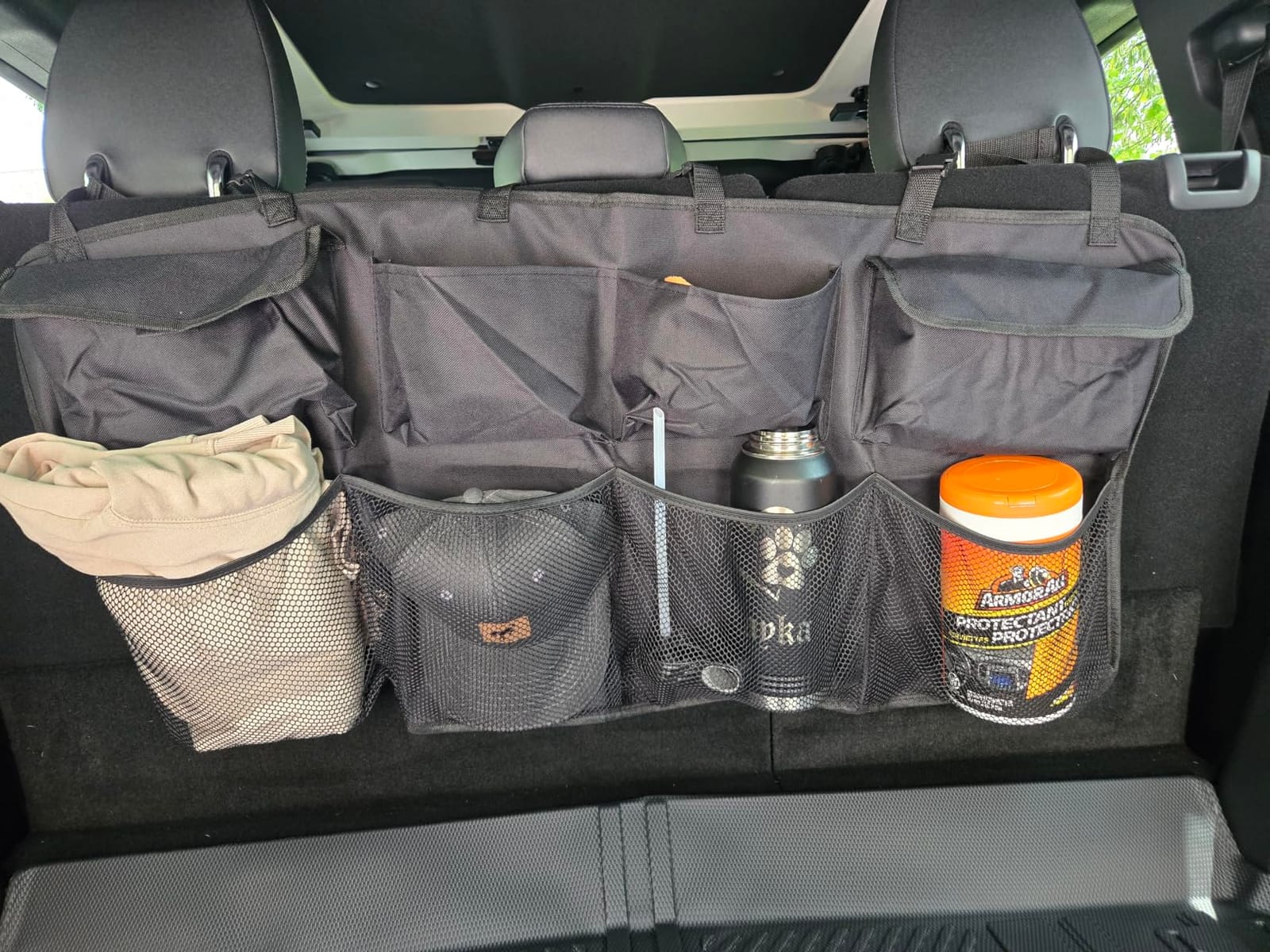 Snuopfy Backseat Hanging Organizer, with 8 Large Storage Bag | Super Capacity -Trunk Organizer for SUV,Truck,Van -Your Space Saving Expert - Black customer photo 2