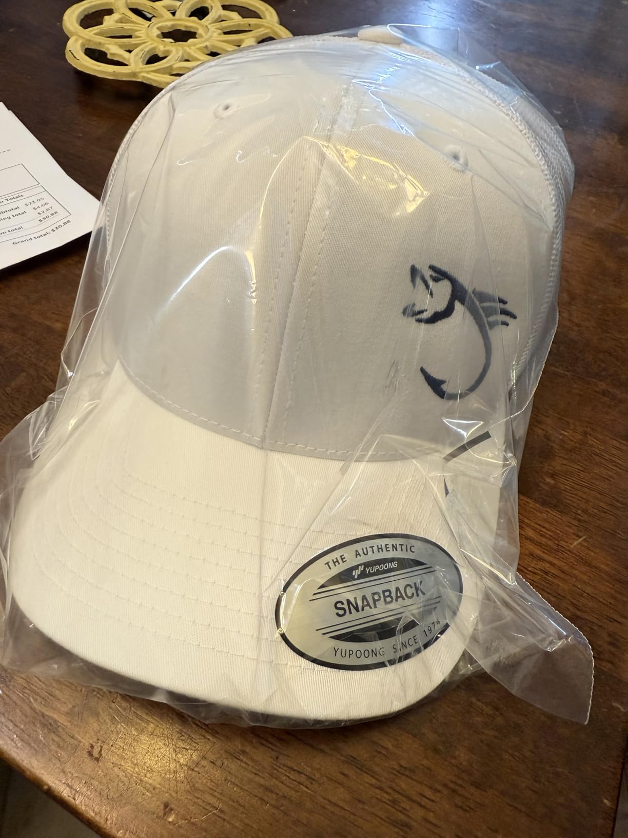 Embroidered Fishing Trucker Hat – Breathable Mesh Snapback Cap for Men & Women, Dad Fishing Gift, Outdoor Hat customer photo 2