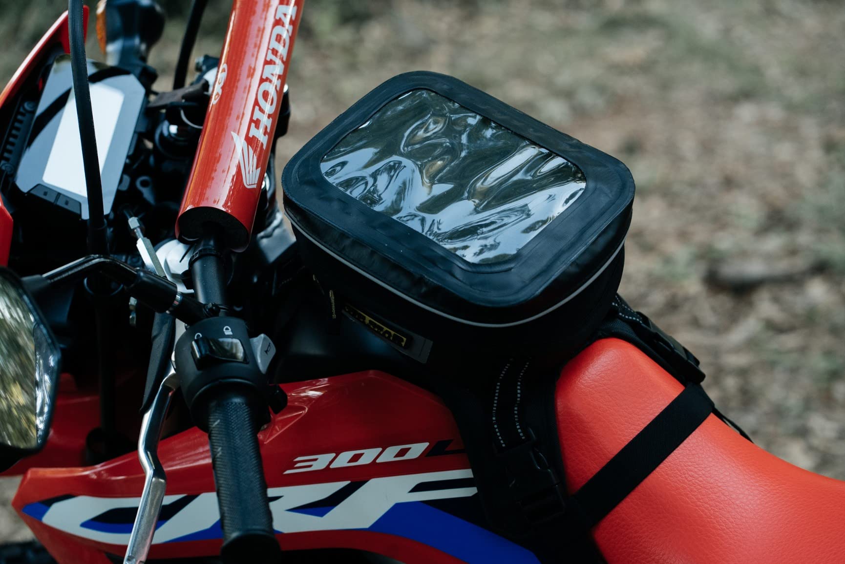 Nelson Rigg Waterproof Hurricane Dual Sport/Enduro Tank Bag, Black/Grey customer photo 2