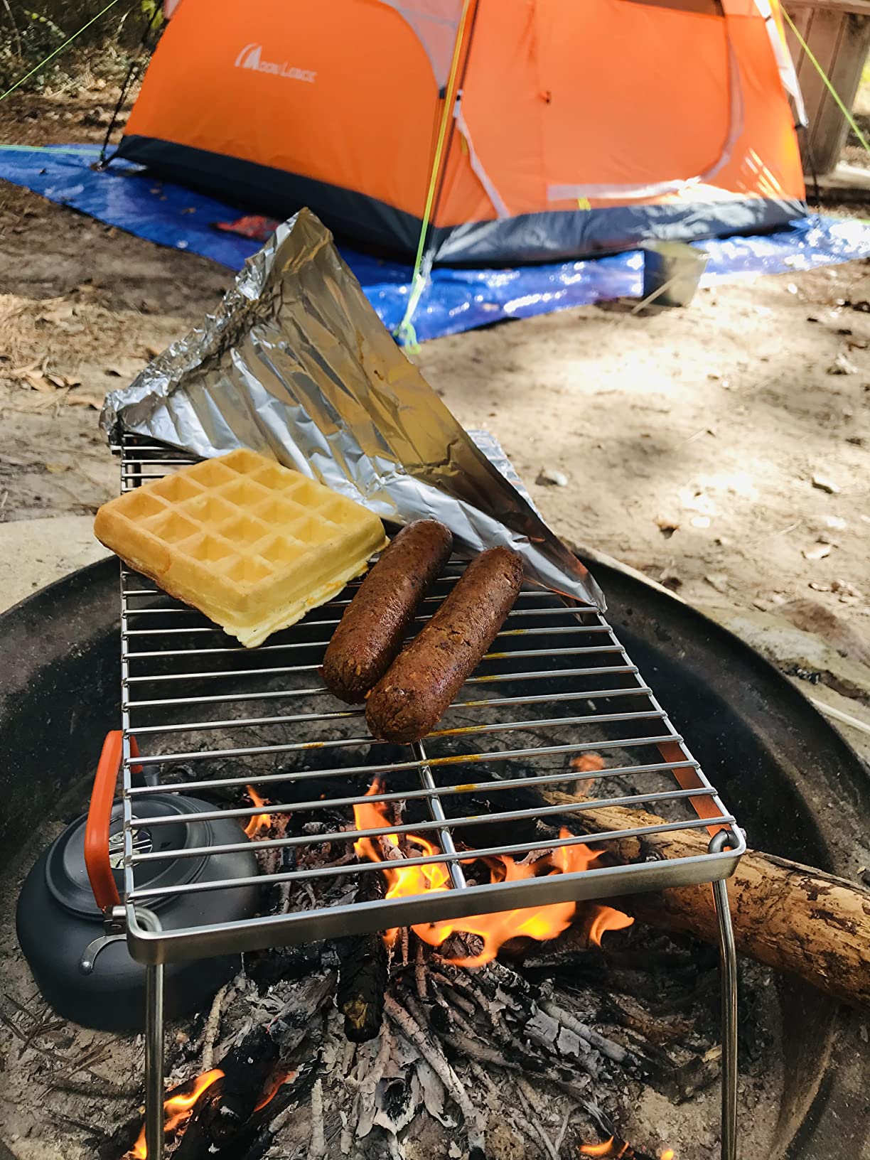 Portable Campfire Grill Grate, Large, 304 Stainless Steel customer photo 1