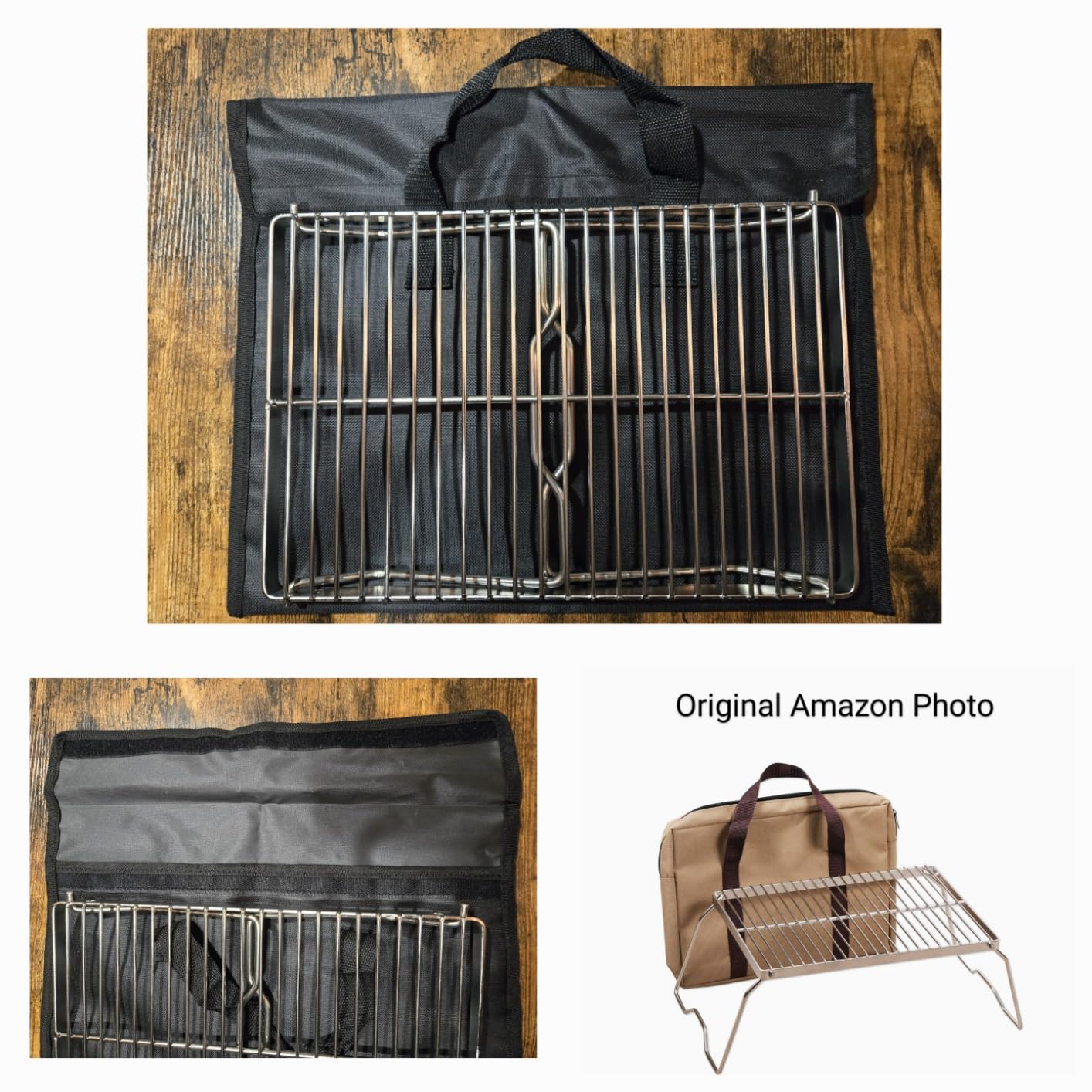 Portable Campfire Grill Grate, Large, 304 Stainless Steel customer photo 2
