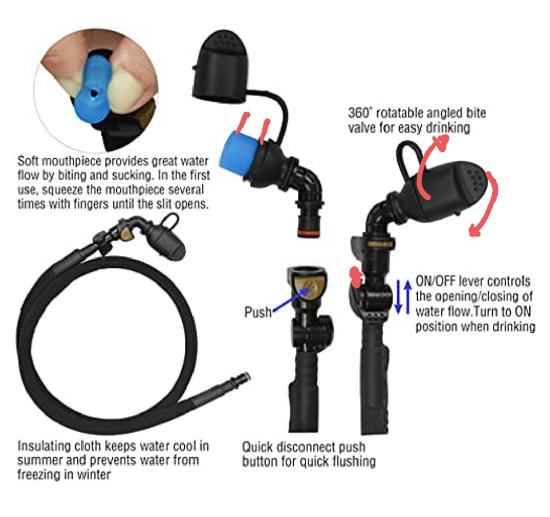 MARCHWAY Ultra Durable TPU Hydration Bladder with Insulated Tube, 2.5L/3L customer photo 2