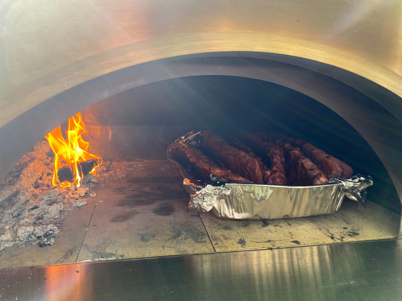 Rib Rack Stainless Steel – 6-Rib Capacity! Integrated Temperature Probe Holder - Never Risk Burnt Ribs Again! 100% Food-Safe, Non-Magnetic Stainless Steel – Easy Clean-up and Coating-Free! customer photo 1