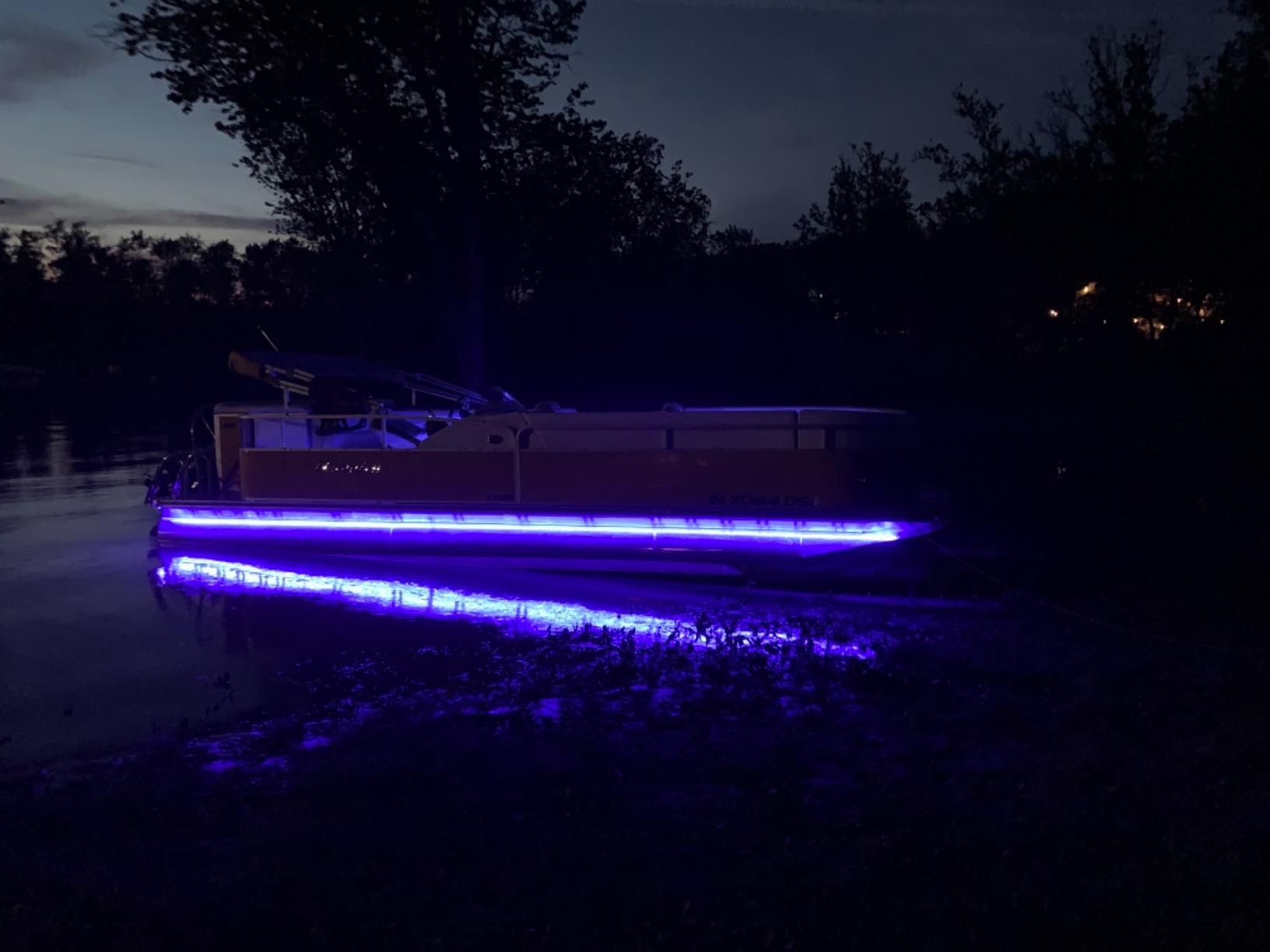 RecPro 20'-25' Pontoon Under Deck LED Light Kit, White customer photo 1