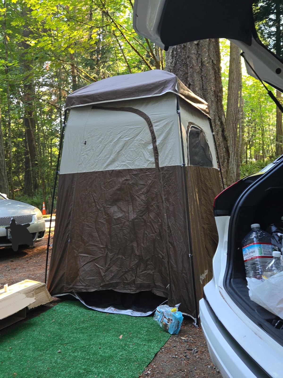 KingCamp Shower Tent, Portable Privacy Tent Outdoor Camping 1/2 Room Toilet Tents with Shower Bag & Dressing Room for Beach, Camping & Hiking customer photo 2