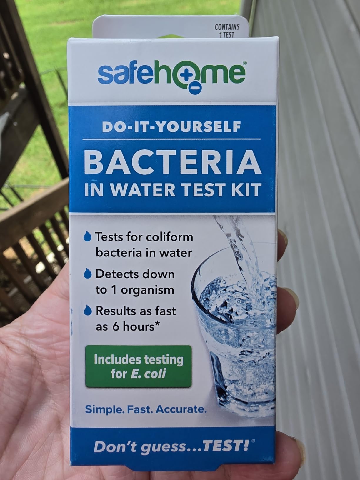 Safe Home DIY Bacteria in Water Test Kit - Results as Fast as 6 Hours - Detects 50 Different Species of Coliform Bacteria - EPA Lab Certified - Made in the USA - (1 Pack) customer photo 2