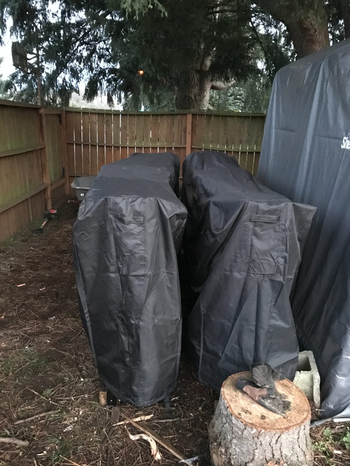 AMAGABELI GARDEN & HOME 8ft Firewood Cover Waterproof Log Rack Cover Outdoor Wood Rack Cover Heavy Duty 600D Oxford Firewood Storage Cover Fire Wood Holder Cover Black customer photo 2