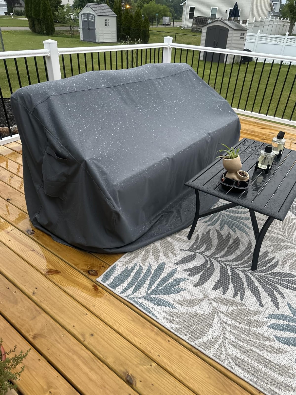 Vailge Patio Sofa Cover 3-Seater & Outdoor Couch Cover Waterproof customer photo 1