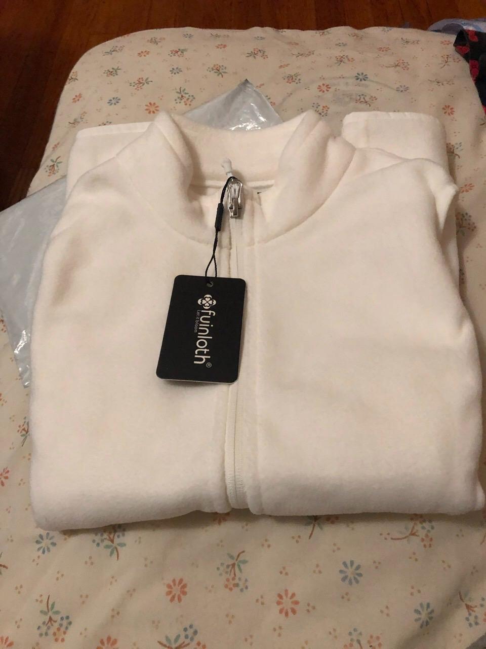 Women's Fleece Vest with Zip Pockets Sleeveless Lightweight customer photo 2