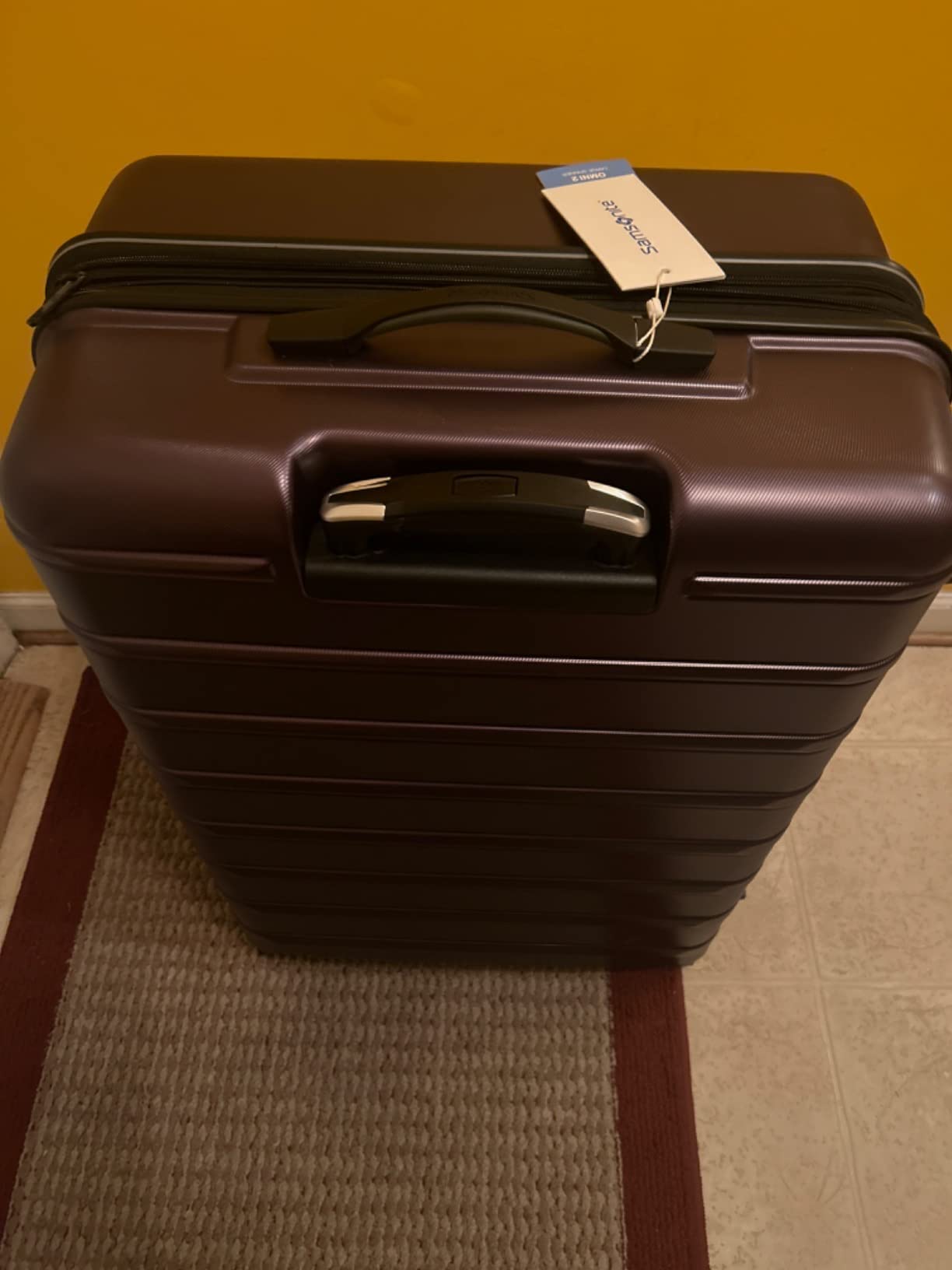 Samsonite Omni 2 28-Inch Large Checked Hardside Luggage with 360° Spinner Wheels - Scratch Resistant Hardshell - TSA Lock - Expandable Polycarbonate Shell for Lightweight Travel - Nova Teal customer photo 1