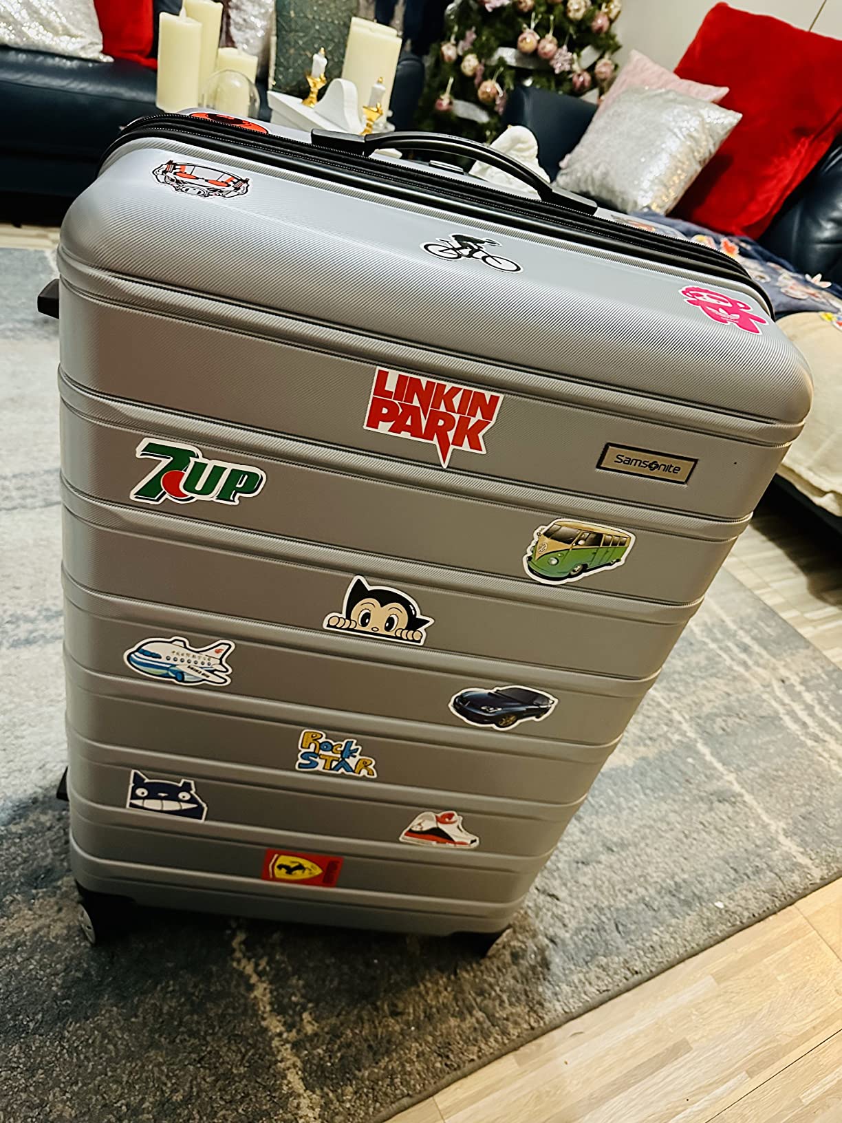 Samsonite Omni 2 28-Inch Large Checked Hardside Luggage with 360° Spinner Wheels - Scratch Resistant Hardshell - TSA Lock - Expandable Polycarbonate Shell for Lightweight Travel - Nova Teal customer photo 2