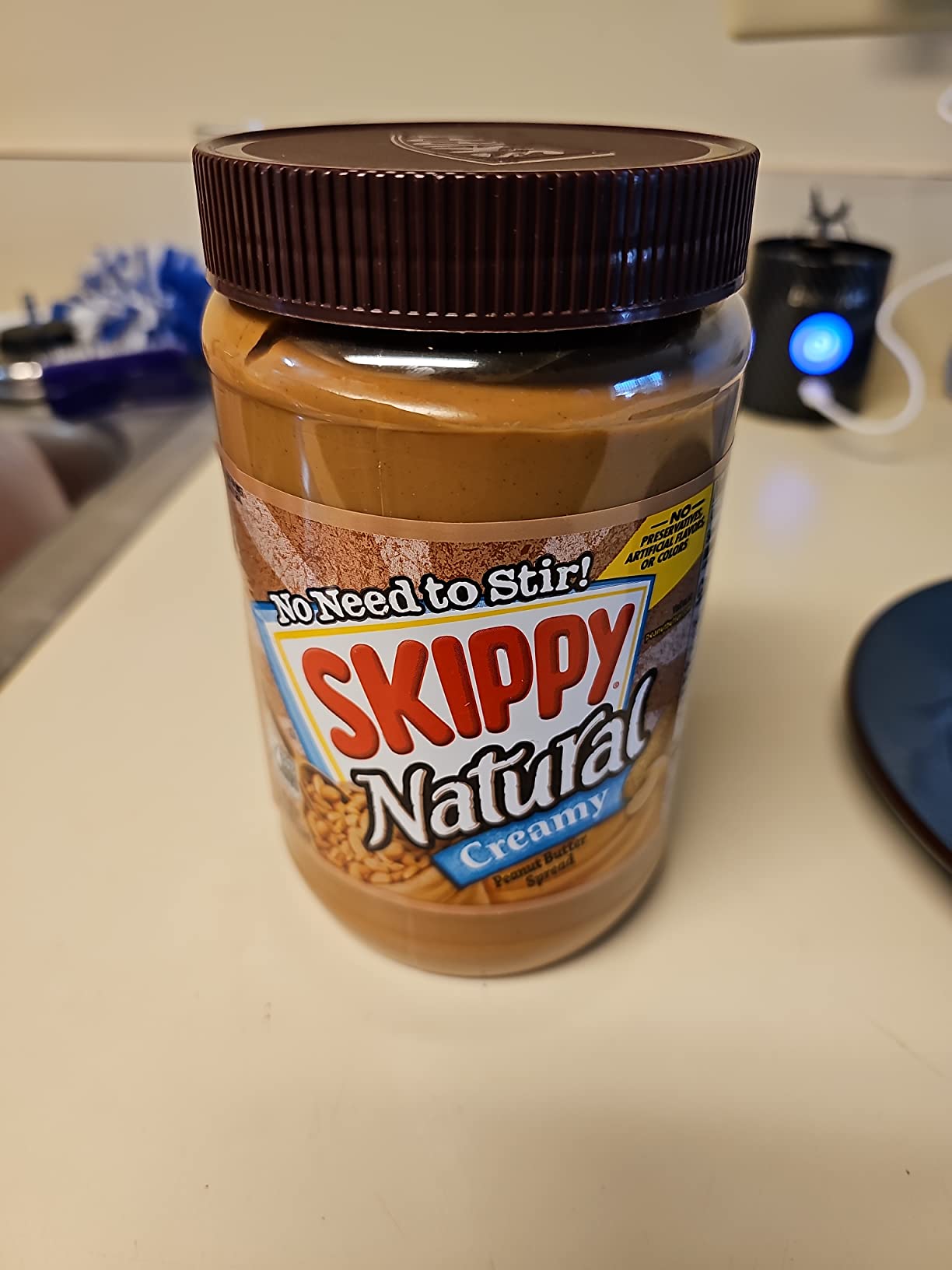SKIPPY Natural Creamy Peanut Butter Spread Individual Squeeze Packs, 1.15 Ounce (8 Pouches) customer photo 1