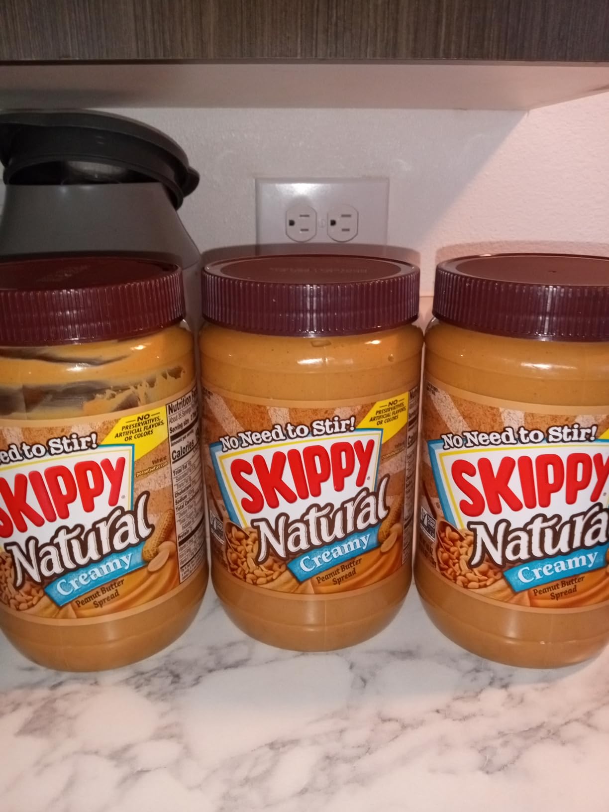 SKIPPY Natural Creamy Peanut Butter Spread Individual Squeeze Packs, 1.15 Ounce (8 Pouches) customer photo 2