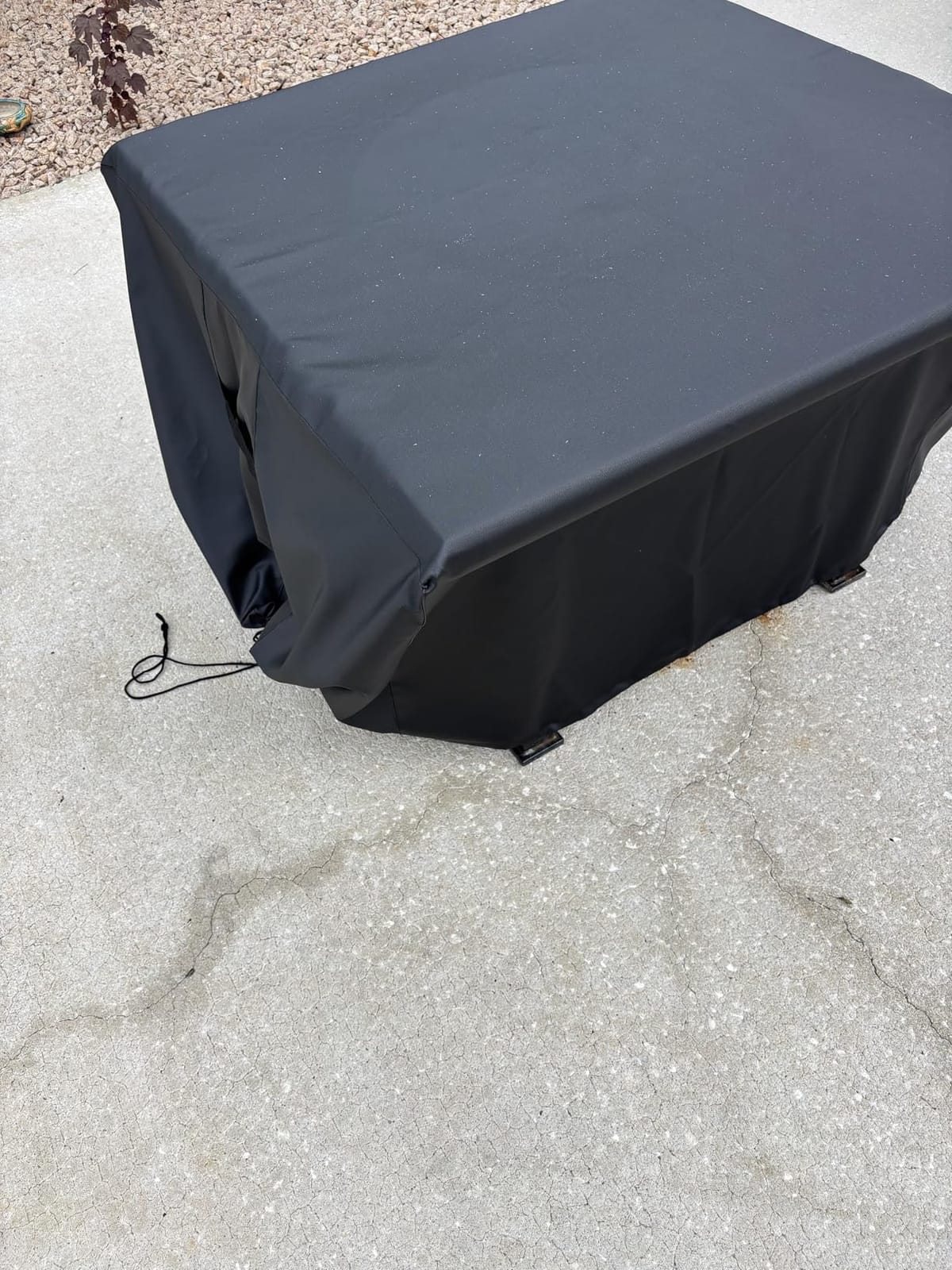 NUPICK 30 Inch Square Fire Pit Cover for Propane Fire Pit/Table | 100% Waterproof Cover Fits 28/30/32 Inch Fire Pit, All Weather Resistant customer photo 1