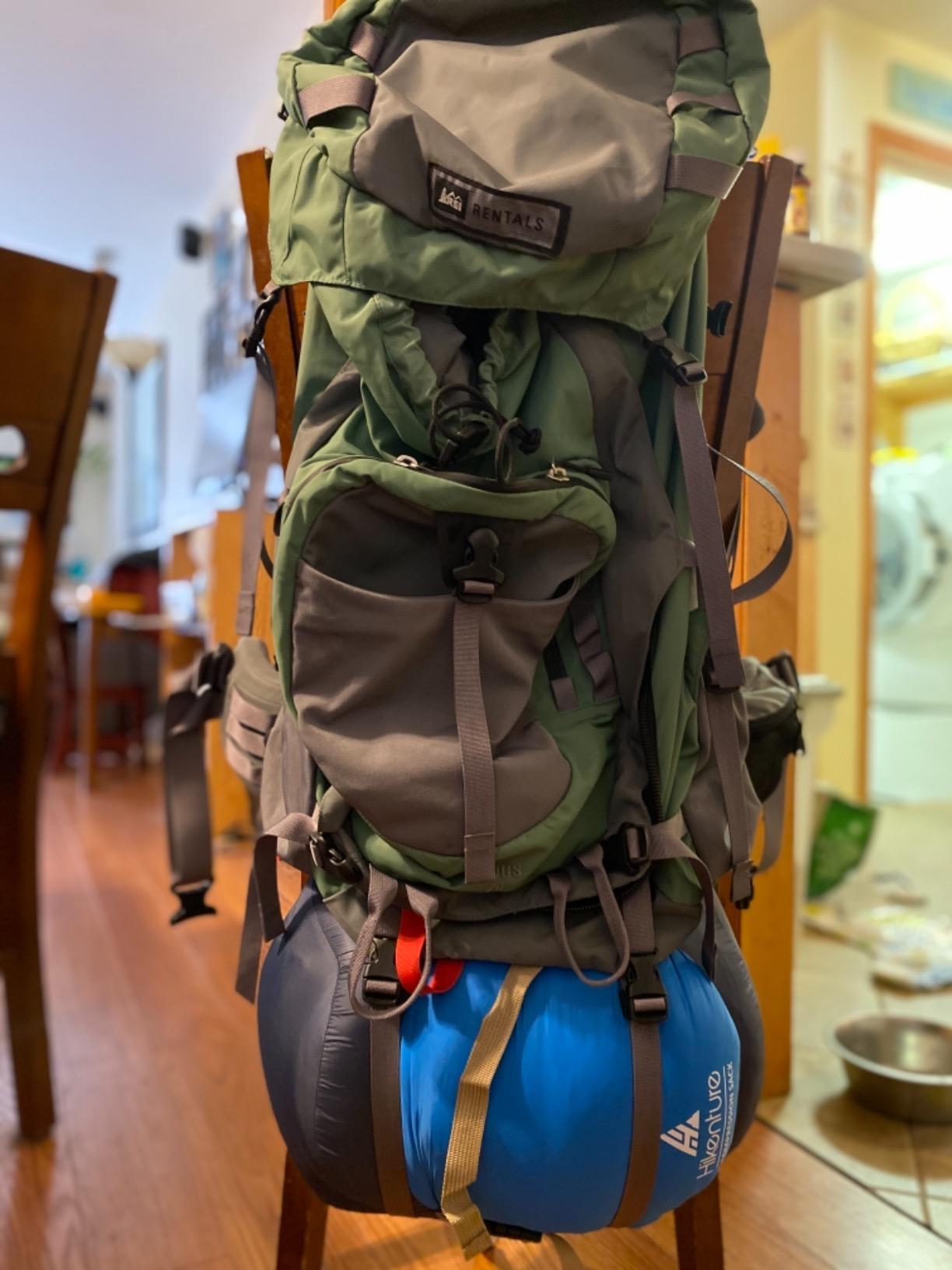 Hikenture Sleeping Bag Stuff Sack, Anti-Tear Ultralight Compression Sack | Water-Resistant Sleeping Bag Storage Sack customer photo 2