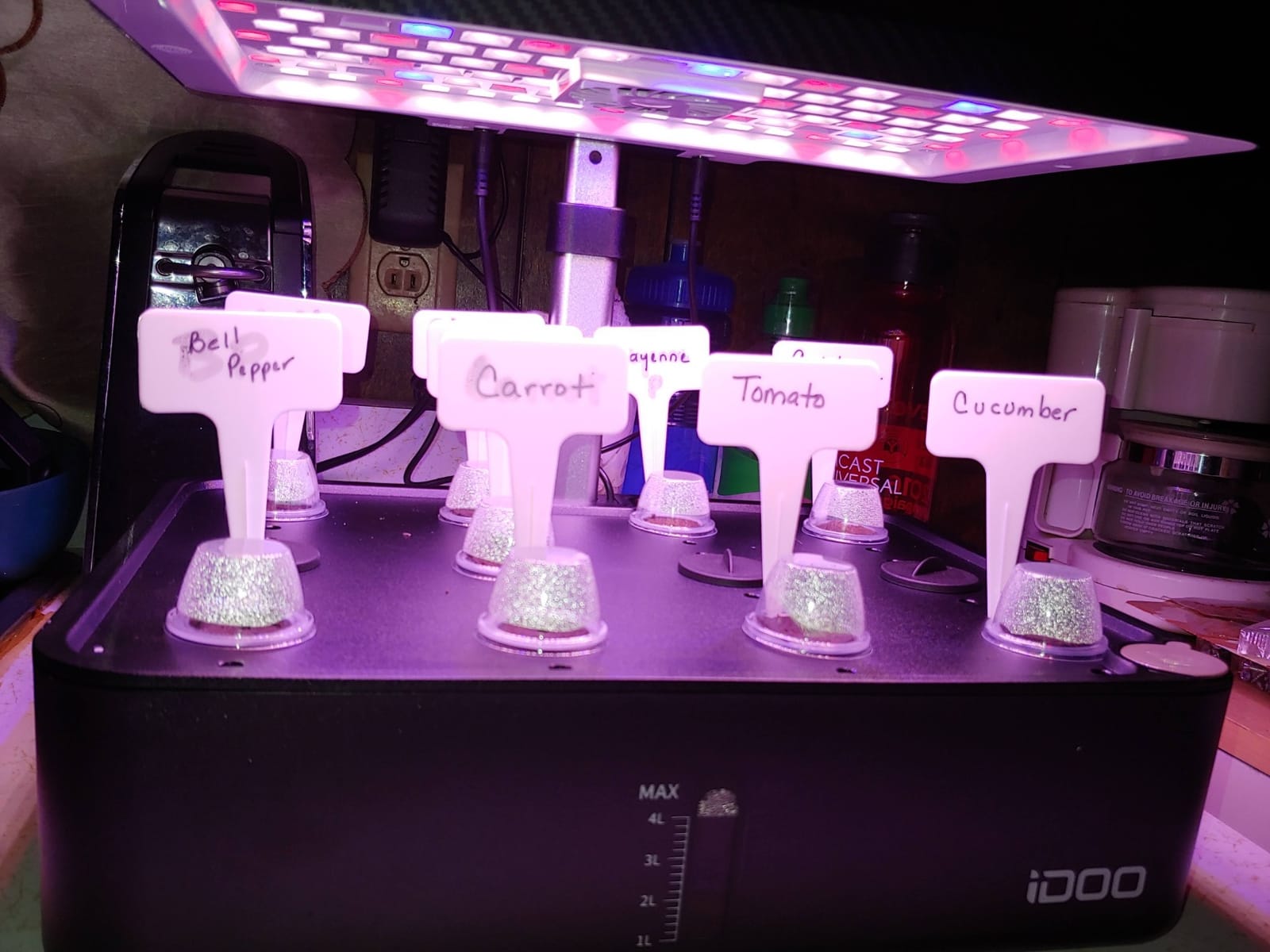 iDOO 12Pods Hydroponics Growing System Garden with LED Grow Light customer photo 2
