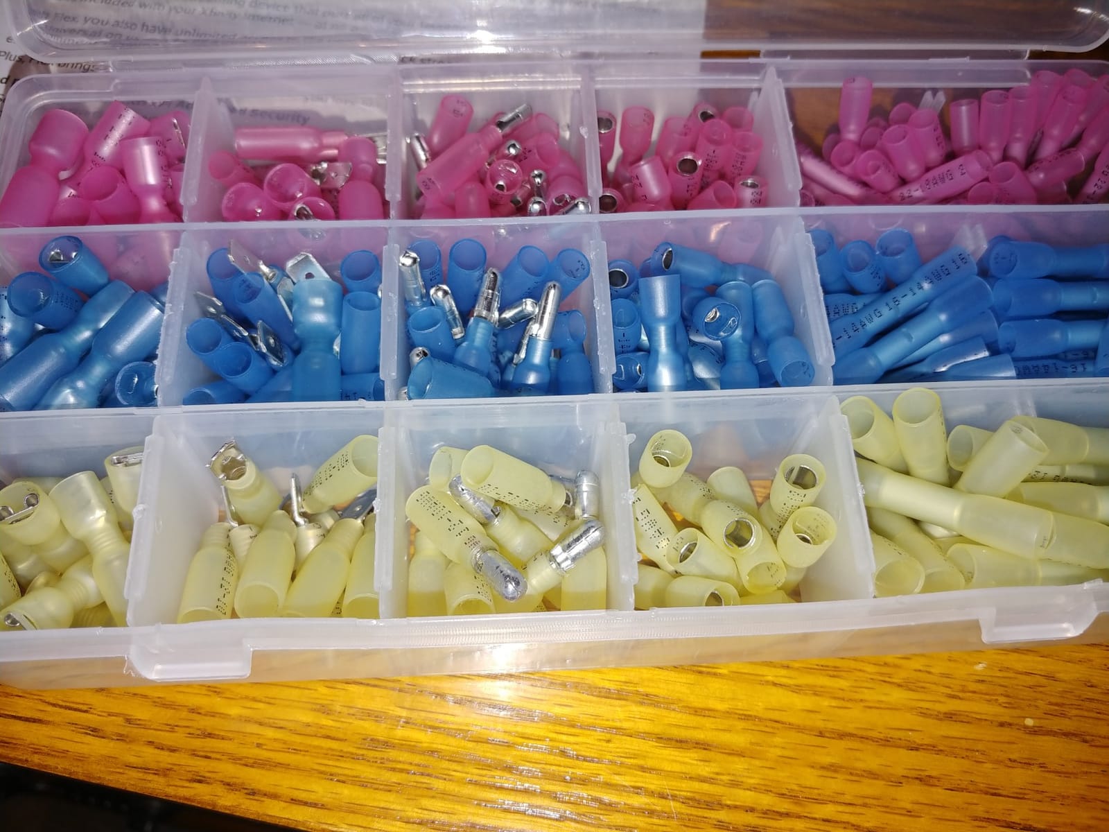 haisstronica 520PCS Heat Shrink Wire Connectors, 22-10 AWG, 3Colors/24Sizes | Marine Grade Ring, Fork, Spade & Butt Terminals for Multiple Automotive & Boat Accessory Wiring Tasks, Electrical Connectors customer photo 1
