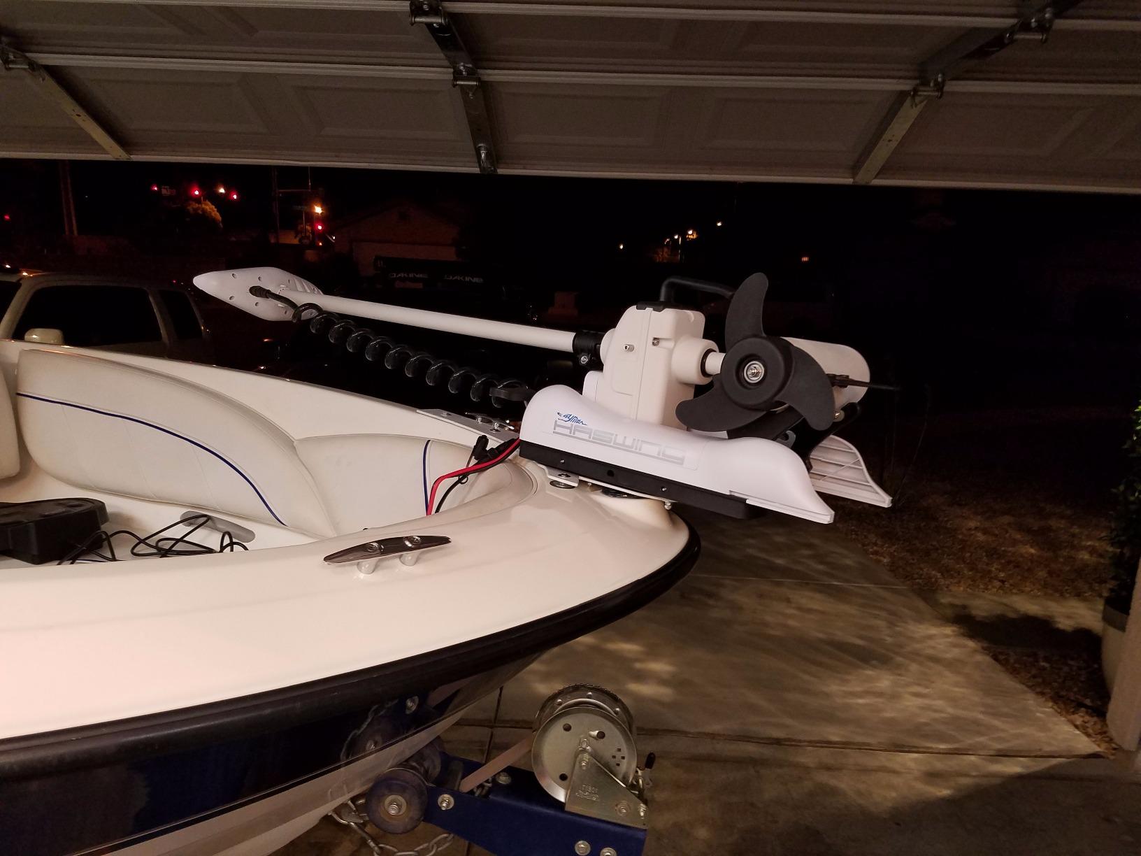 Haswing Bow Mount Trolling Motor 55lbs 48in - Remote & Foot, Quick Release customer photo 2