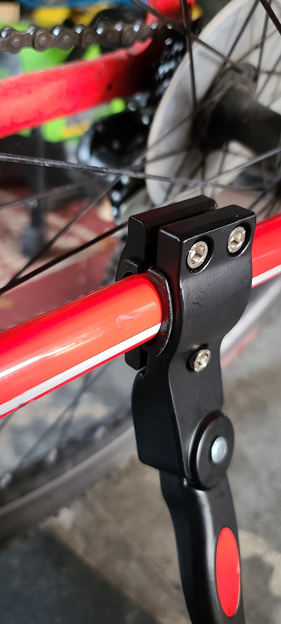 UHACKER Adjustable Bike Kickstand Aluminum Rear Side Bicycle Stand for Bike 22