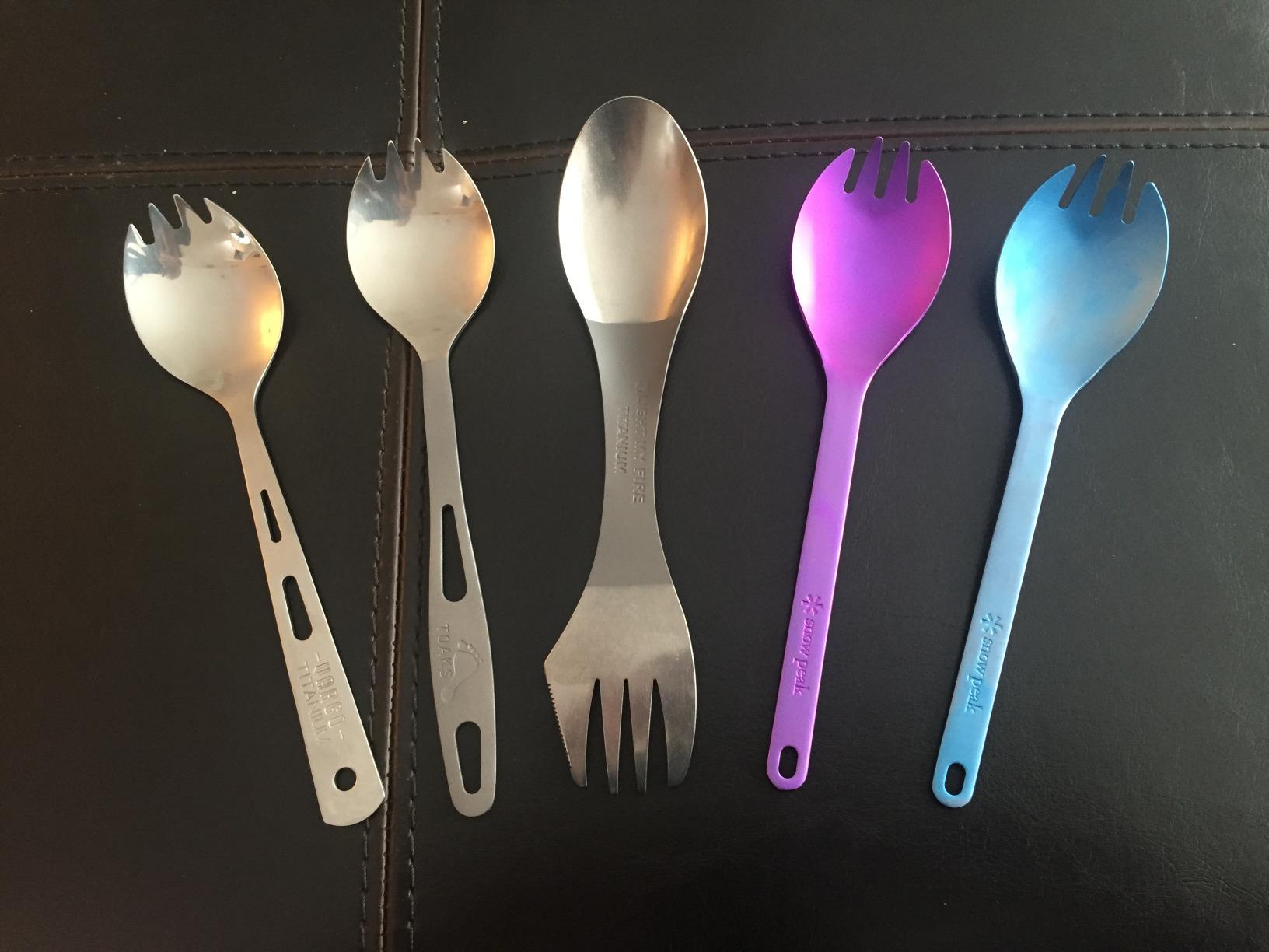 Light My Fire Titanium Spork Camping Spoon Fork Knife Combo Reusable Travel & Camping Utensils - Unbreakable Non-Toxic BPA Free Outdoor Backpacking Hiking Picnic Utensil, 1 Metal Spork customer photo 2