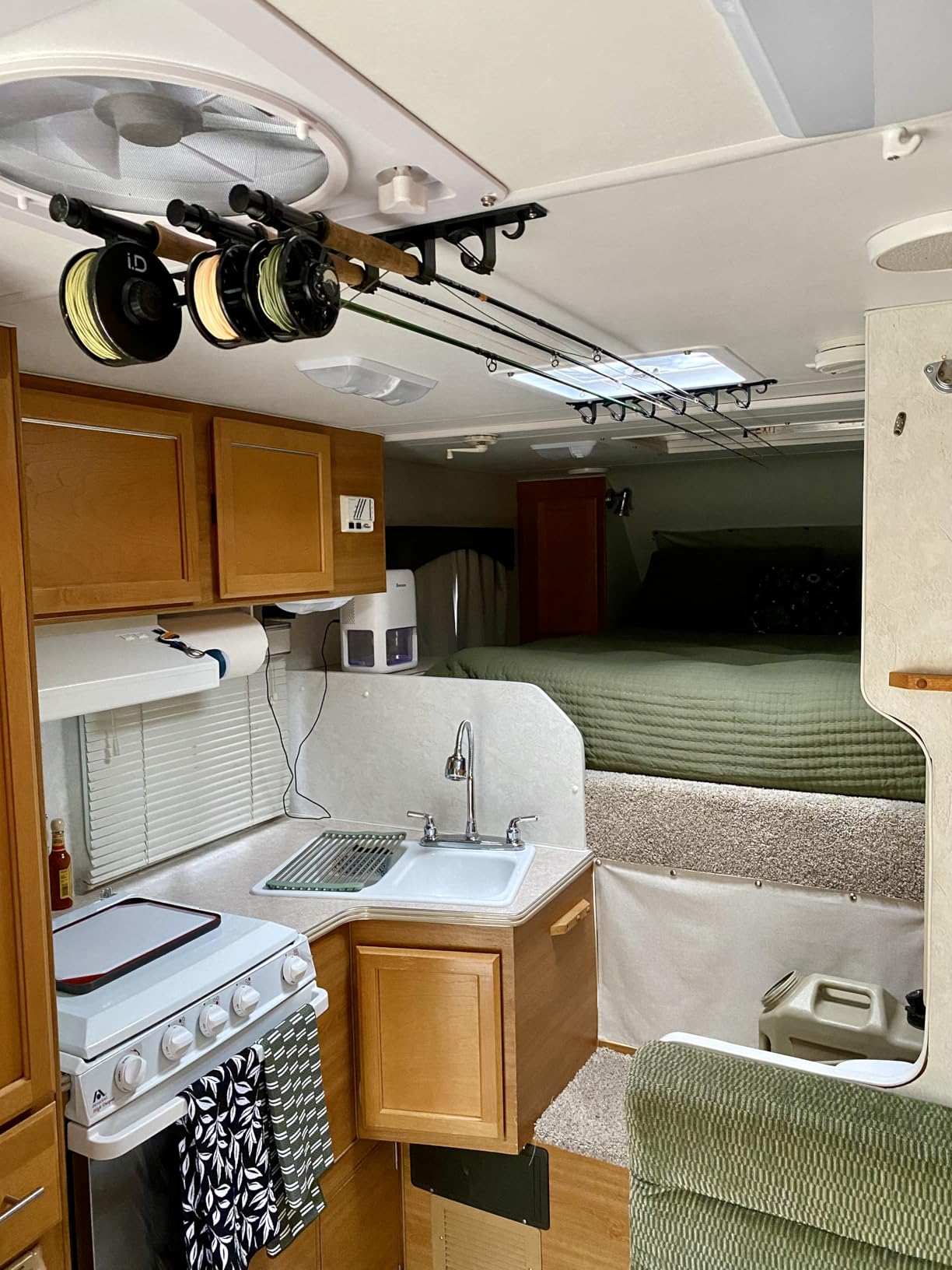 Wall Mount Fishing Rod Holders,Horizontal/Ceiling Storage Rack for Garage - Innovative Rubber-Ring Retainer Keeps Fishing Rods Neatly and Securely Organized on the Wall customer photo 2