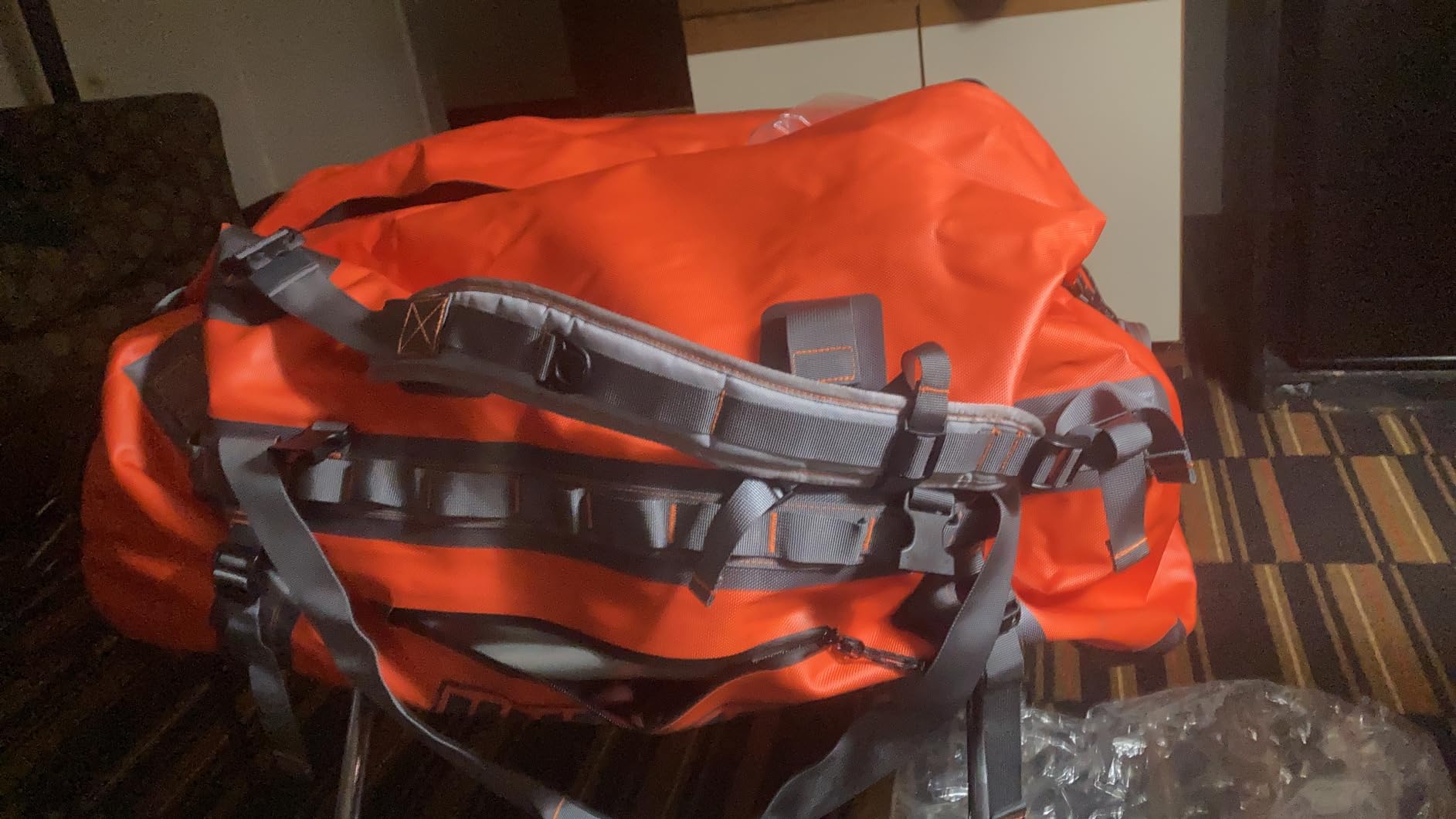 UNPLUG Ultimate Adventure | 1680D Heavy Duty Waterproof Bag | Large Travel Bag which can be Used for Camping, Motorcycling, Boating, or Hunting|110L Storm Grey customer photo 2