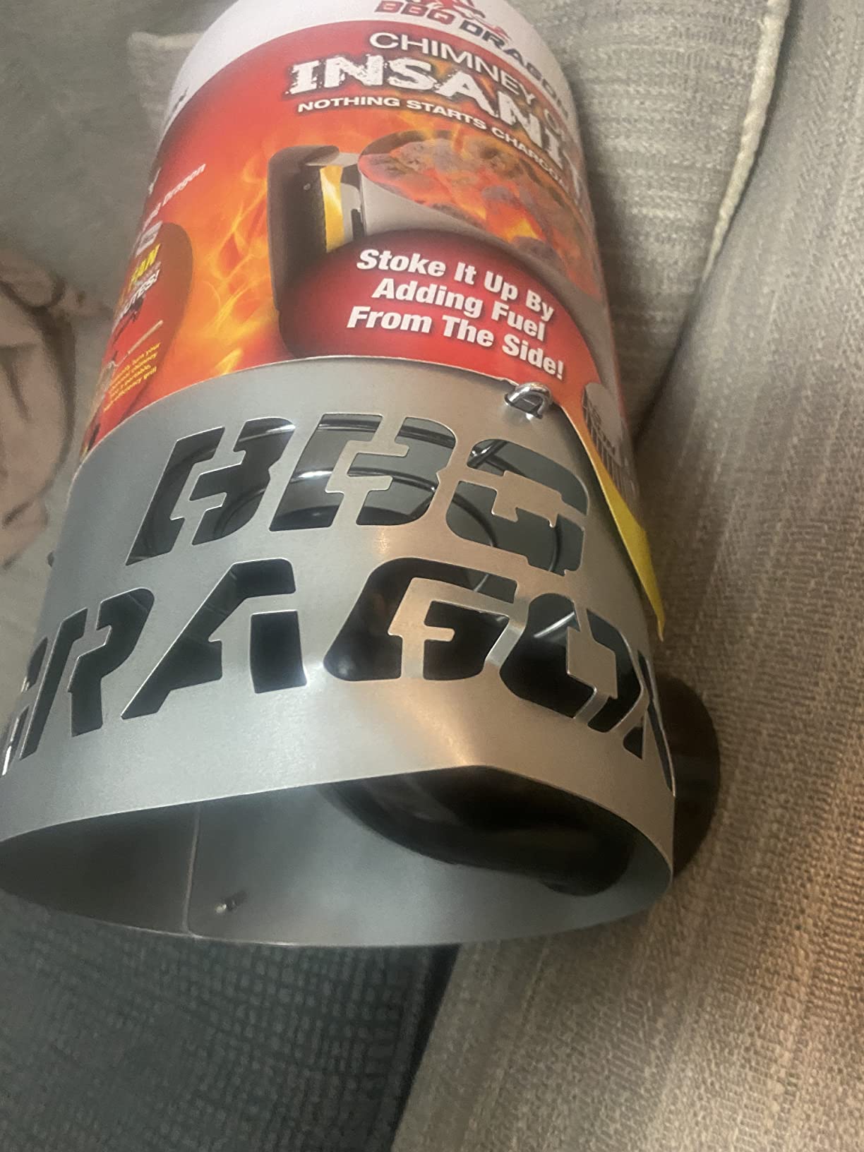BBQ Dragon Chimney of Insanity XL Charcoal Starter — Field & Stream Best Overall Charcoal Chimney — Largest Charcoal Chimney Available — Ready-to-Cook Coals in About 3 Minutes with BBQ Dragon Fan customer photo 1