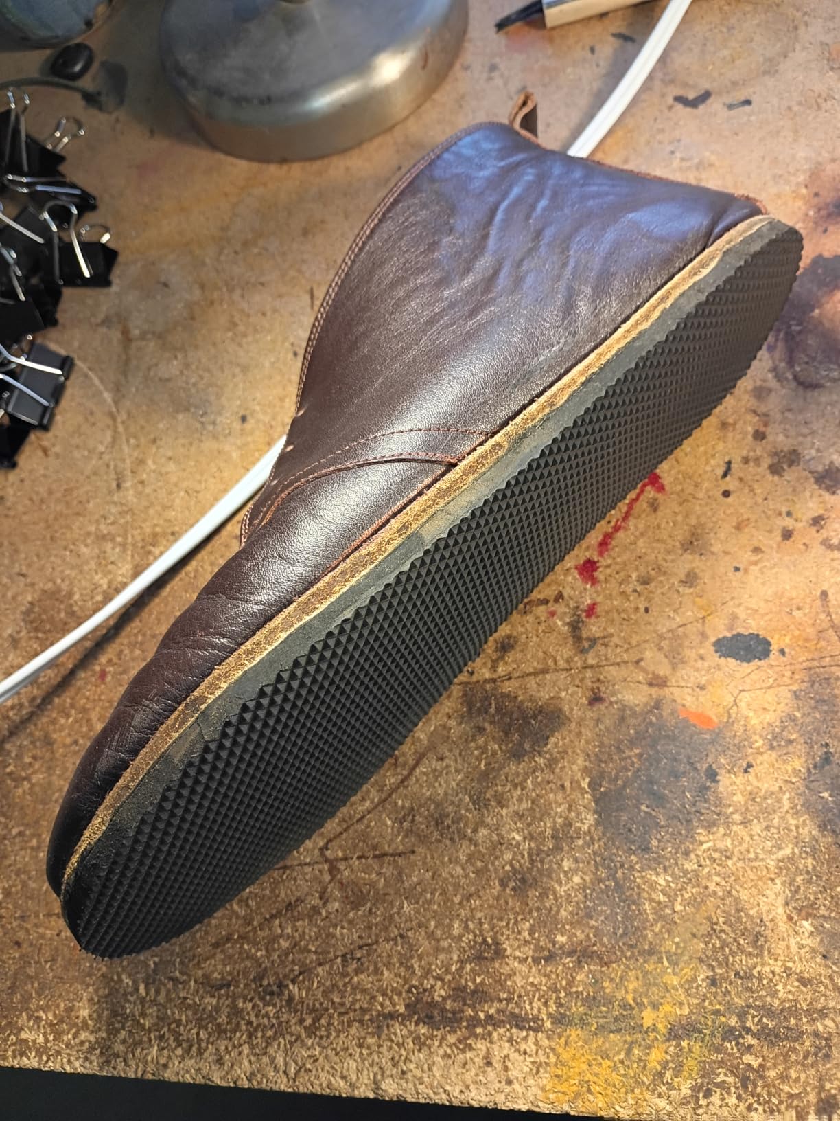 Shoe Sole Repair Rubber Soling Sheet, 3/16 Inch Thick, Replacement Soles for Boots, Shoe Making, 15 x 11
