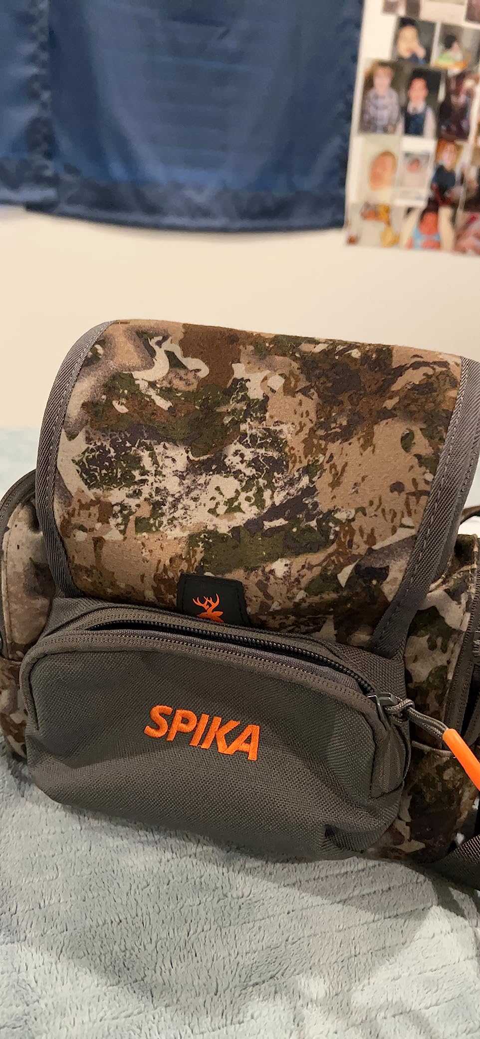 SPIKA Binocular Harness Chest Pack, Lightweight & Waterproof Bino Bag with Rangefinder Pouch & Rain Cover customer photo 2